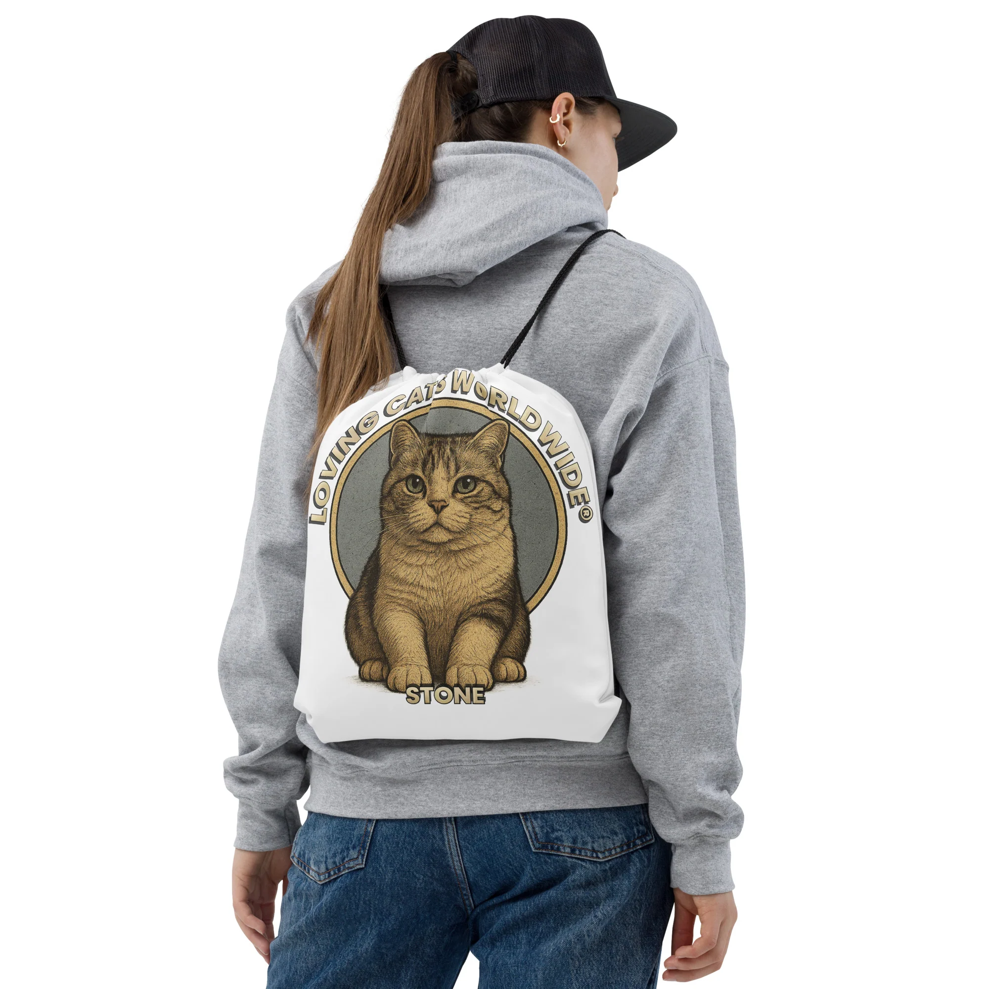 Stone Drawstring bag