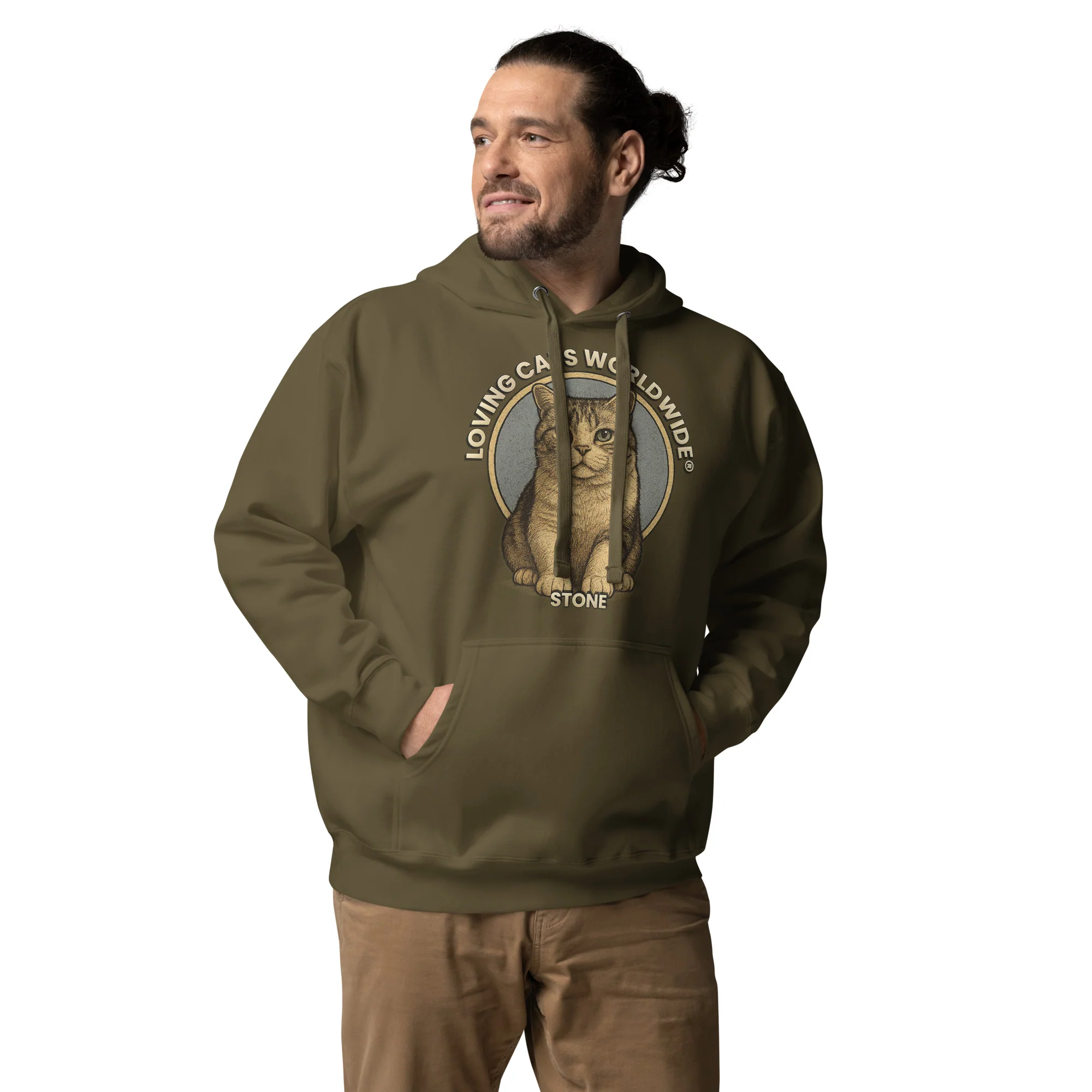 Stone the Shorthair Snuggle - Unisex Hoodie - Image 10