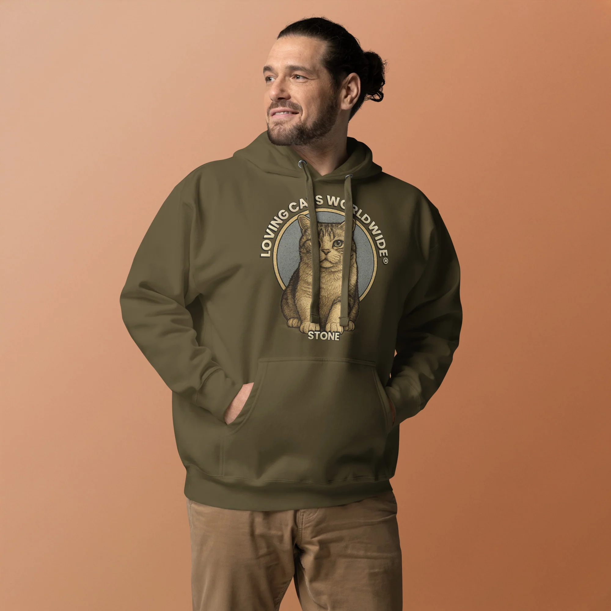 Stone the Shorthair Snuggle - Unisex Hoodie - Image 12