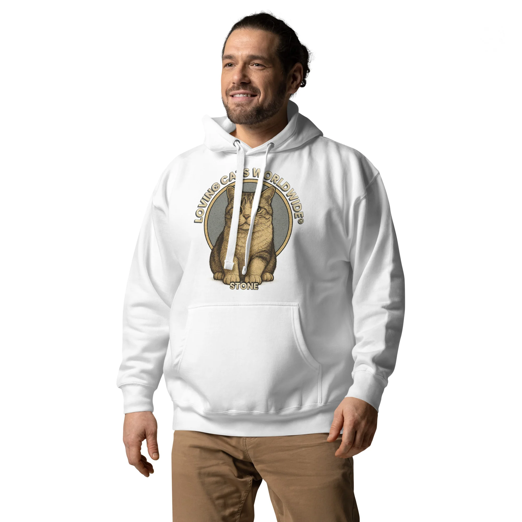 Stone the Shorthair Snuggle - Unisex Hoodie - Image 2