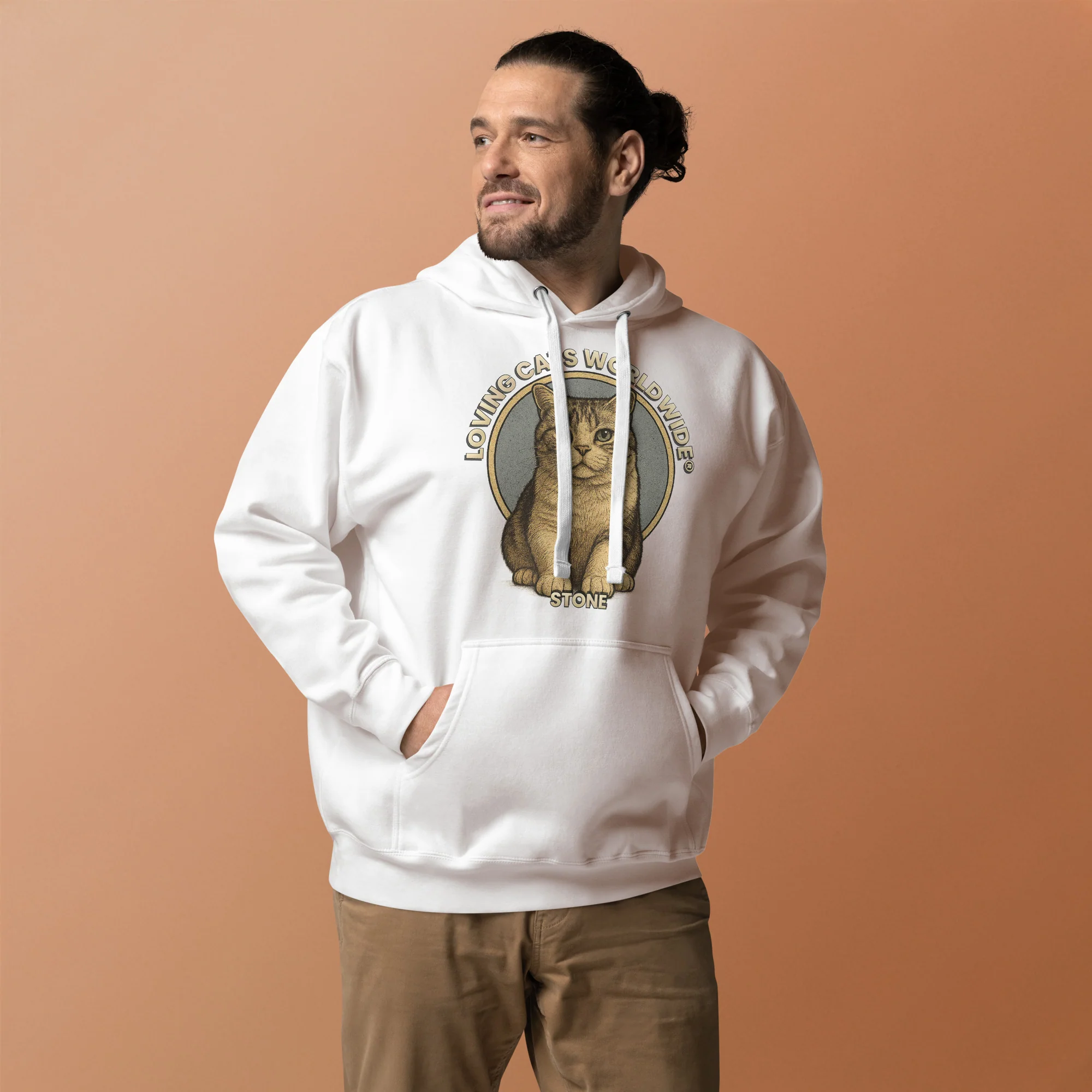 Stone the Shorthair Snuggle - Unisex Hoodie - Image 3