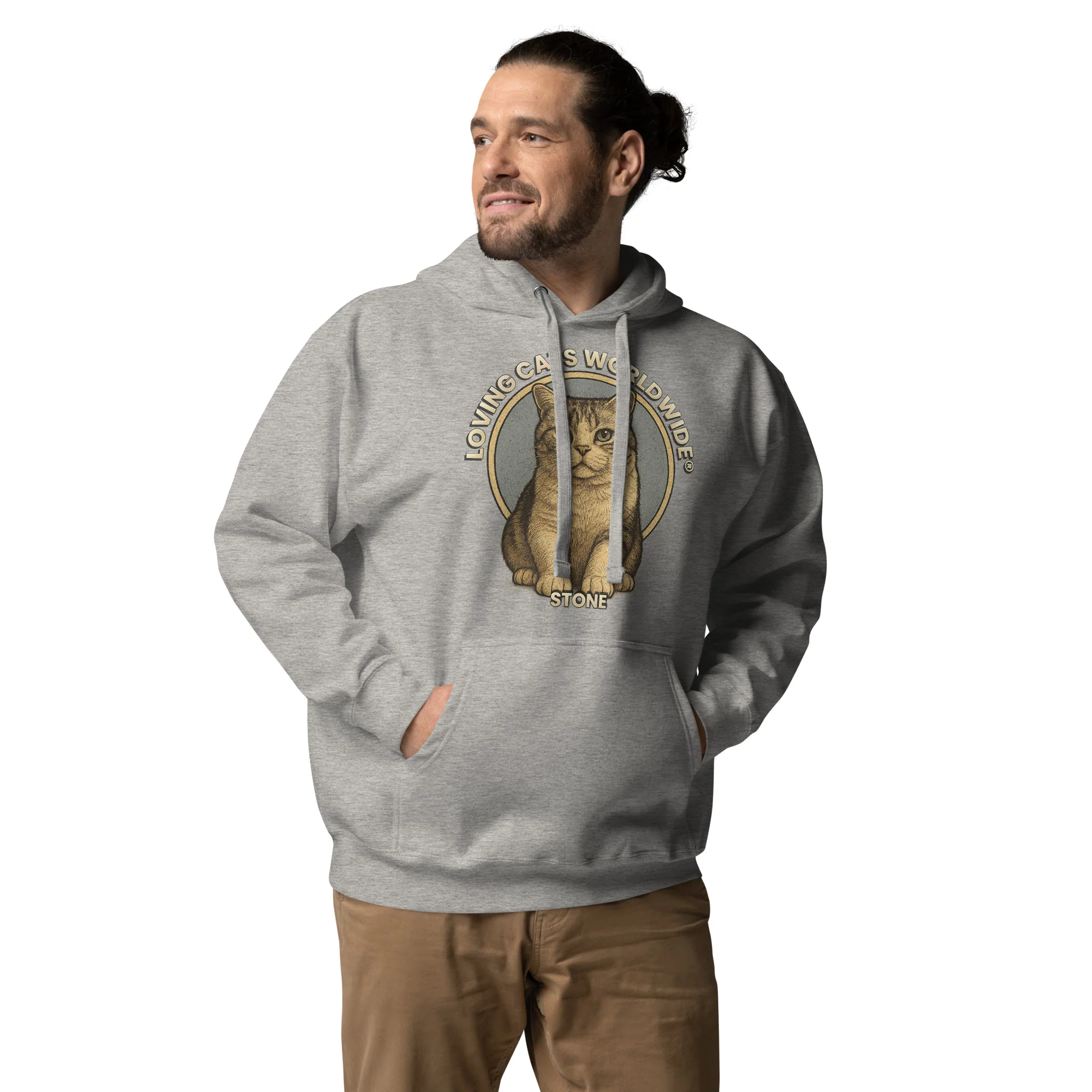 Stone the Shorthair Snuggle - Unisex Hoodie - Image 4