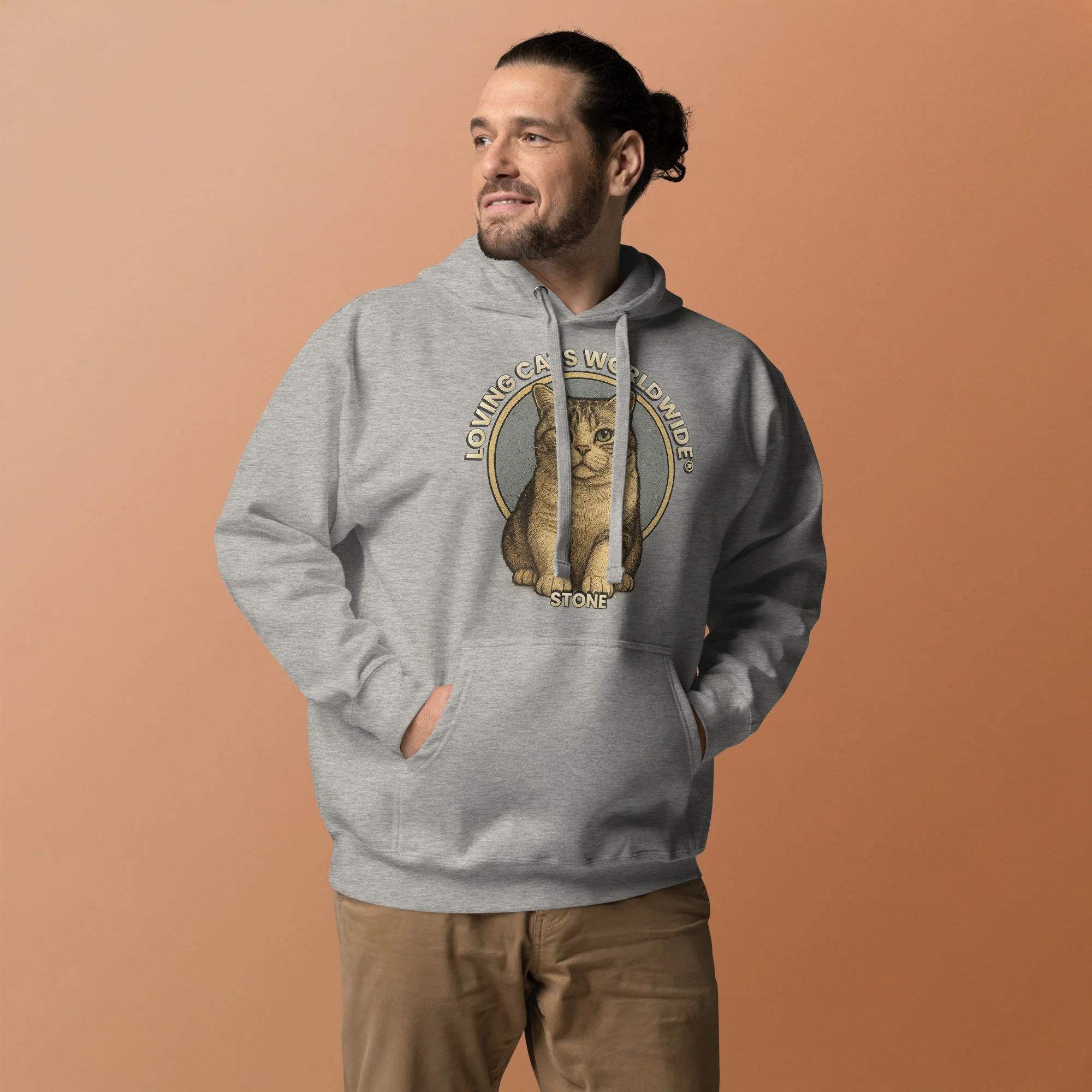 Stone the Shorthair Snuggle - Unisex Hoodie - Image 6