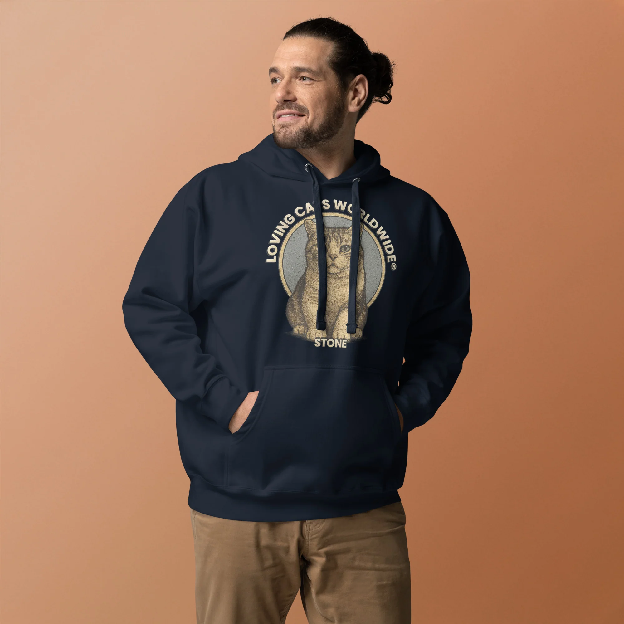 Stone the Shorthair Snuggle - Unisex Hoodie - Image 9