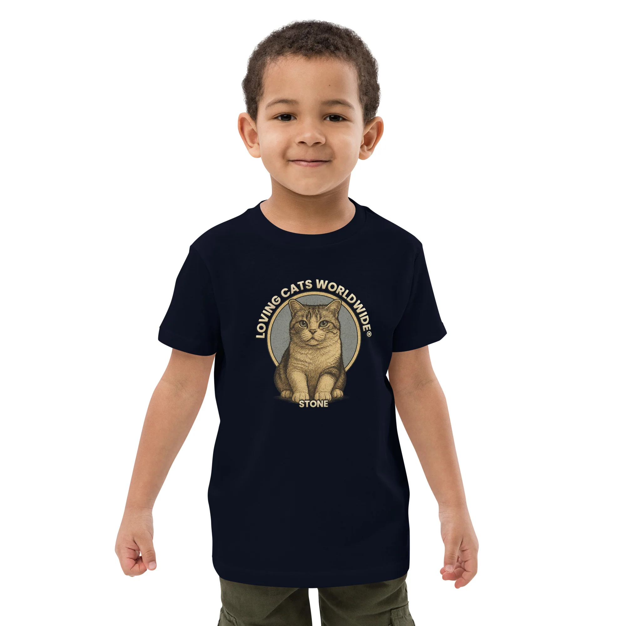 Stone Organic cotton kids t-shirt - Image 4