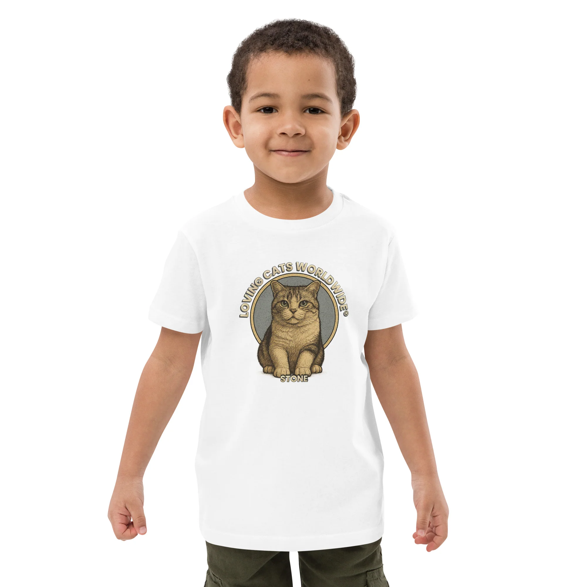 Stone Organic cotton kids t-shirt - Image 7