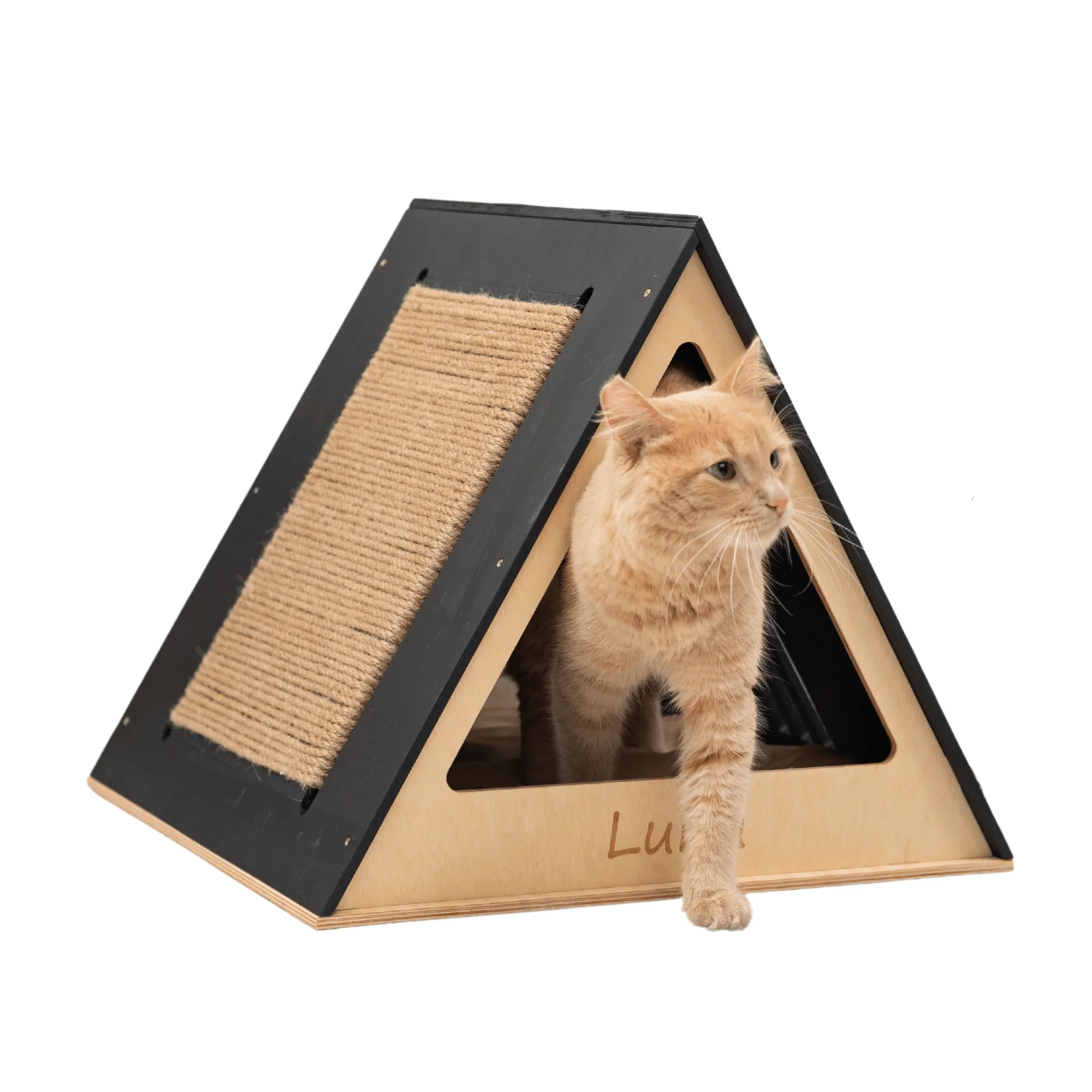Stylish Wooden Cat Houses - Dark Walnut - Image 7