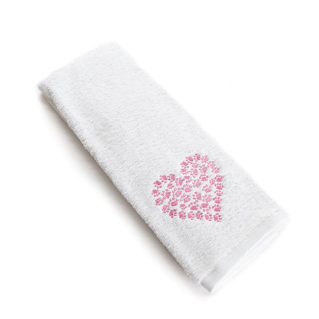Sweet Heart Cat Hand Towels - Image 4