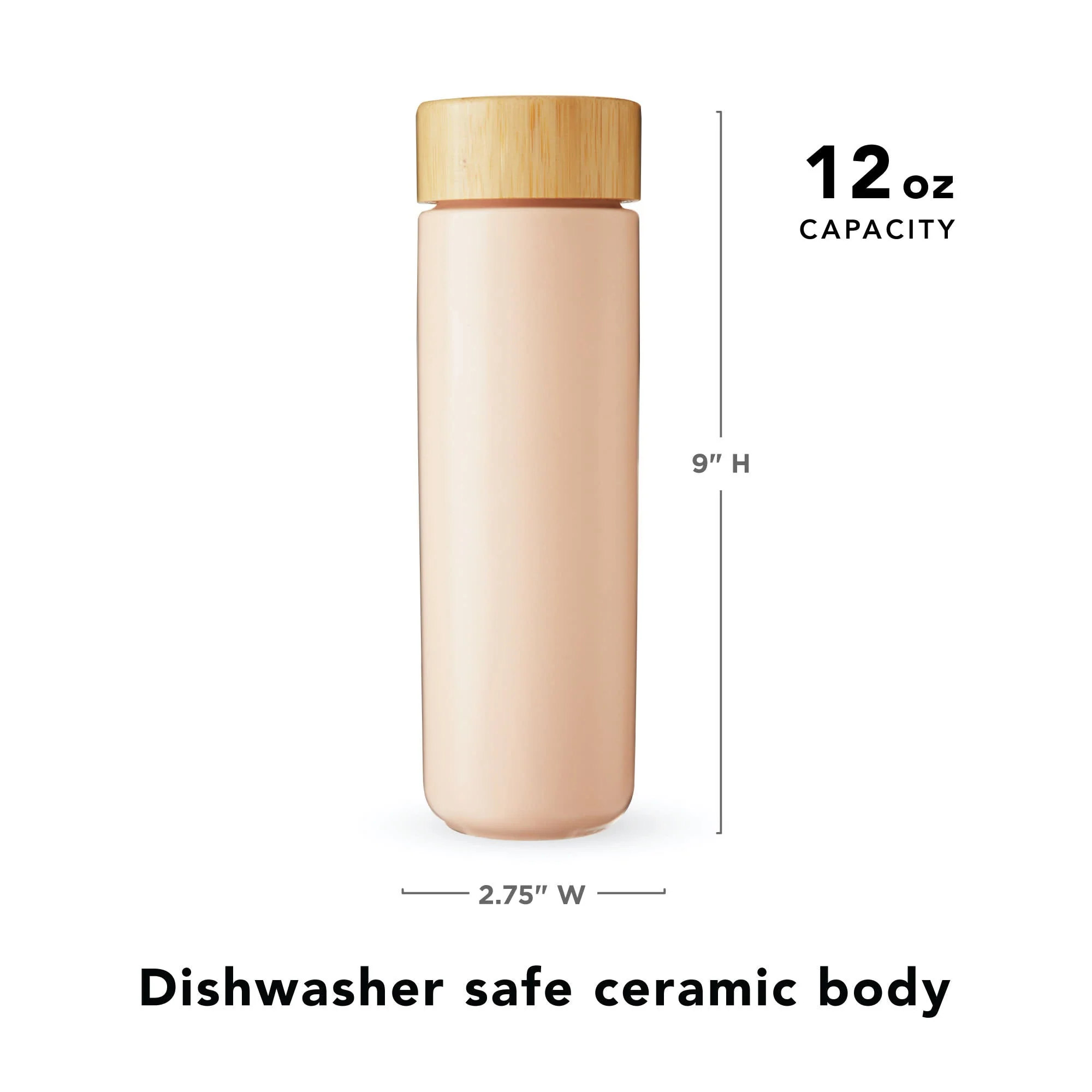 Tatyana Ceramic To-Go Infuser Mug in Coral - Image 6