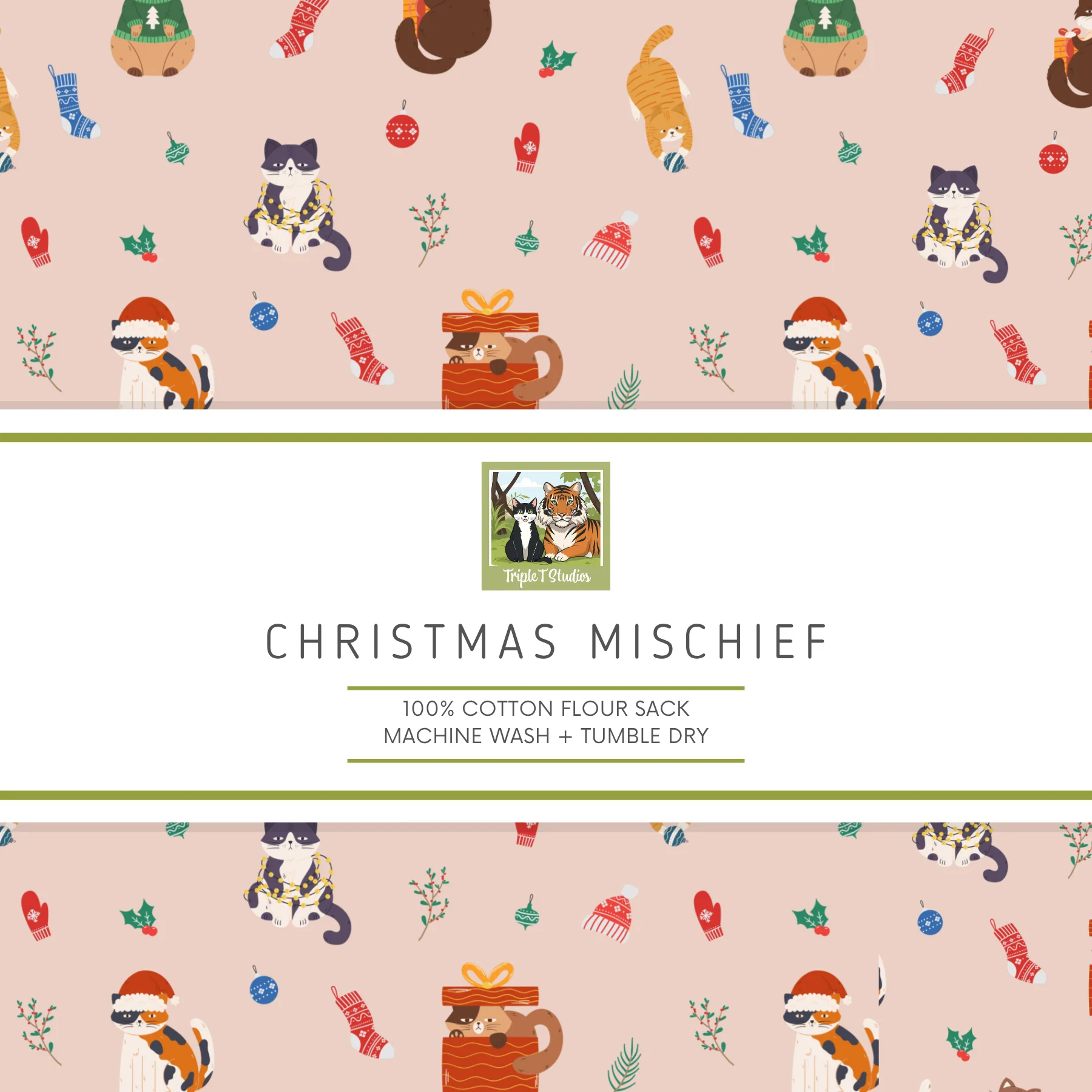 Tea Towels with Cat Designs - Image 7