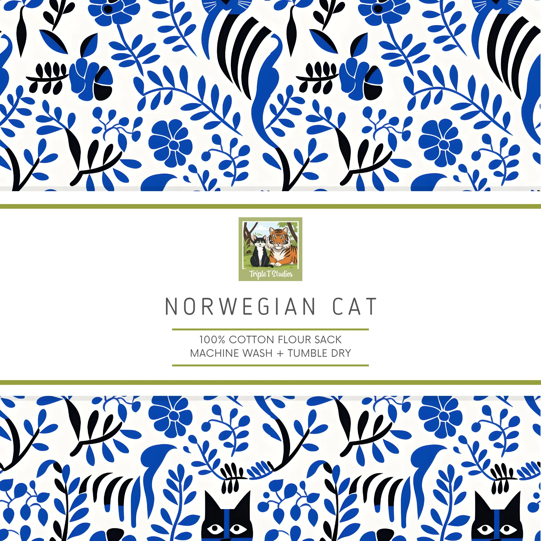Tea Towels with Cat Designs - Image 8