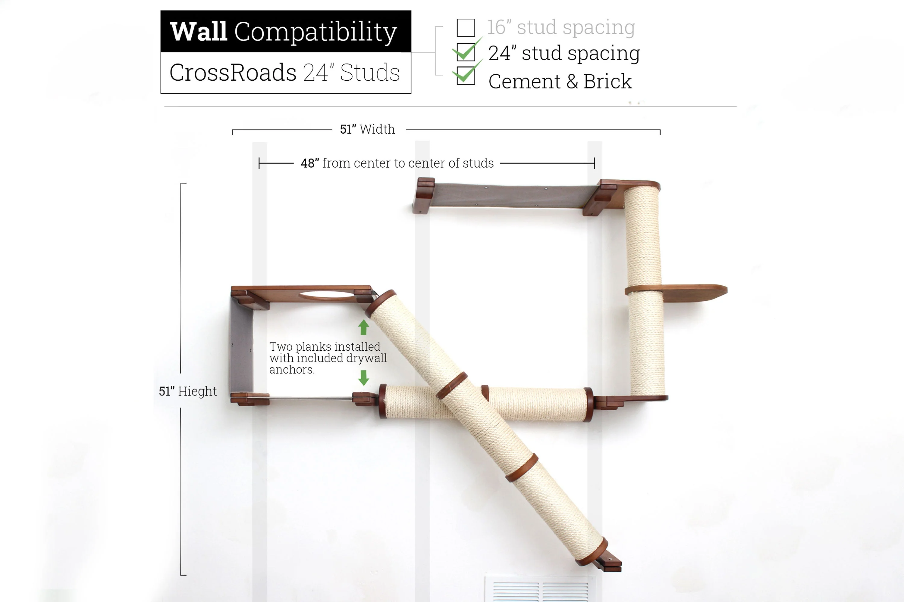 The Crossroads - Cat Wall Scratcher - Tree with Ramp - Image 21