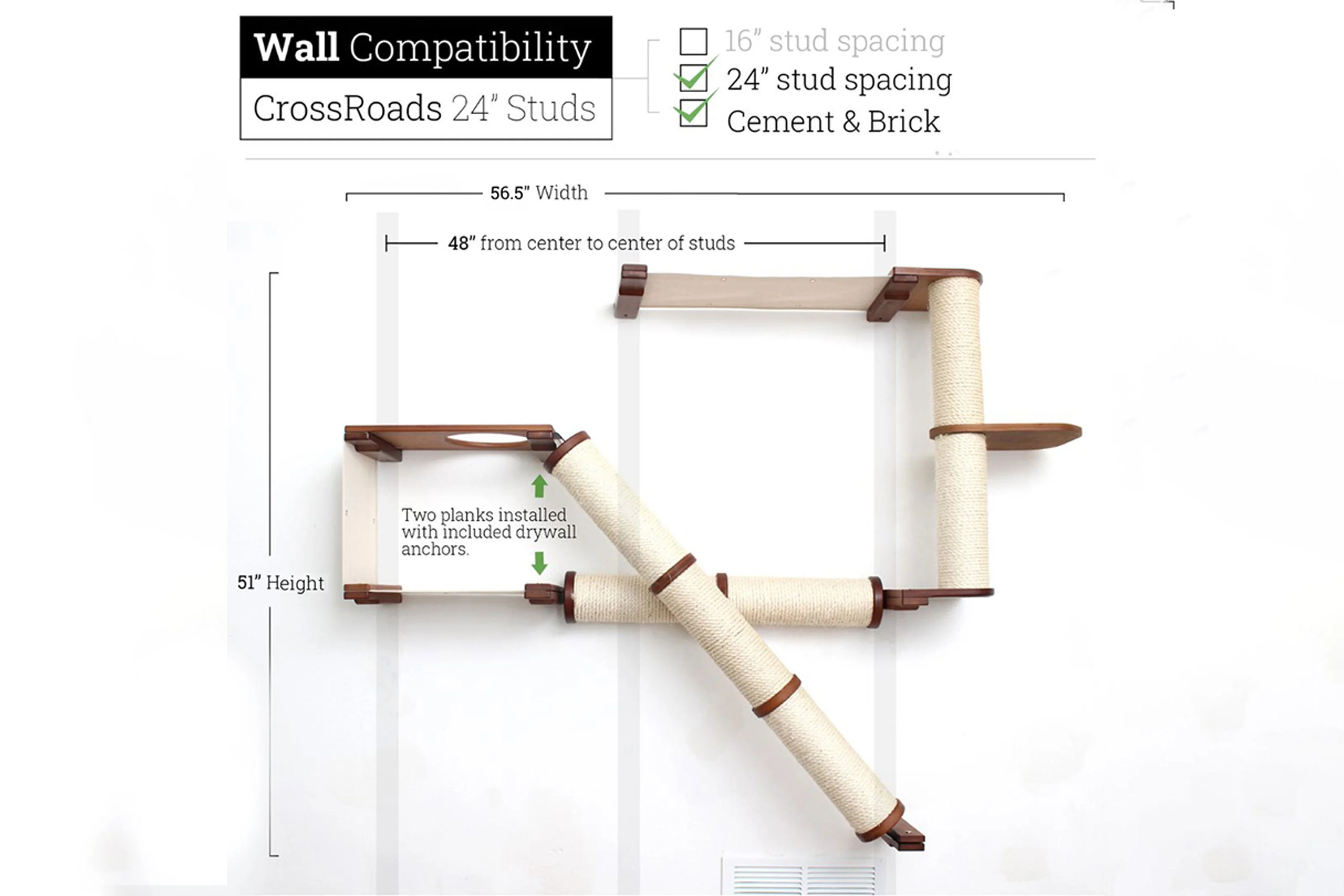 The Crossroads - Cat Wall Scratcher - Tree with Ramp - Image 22