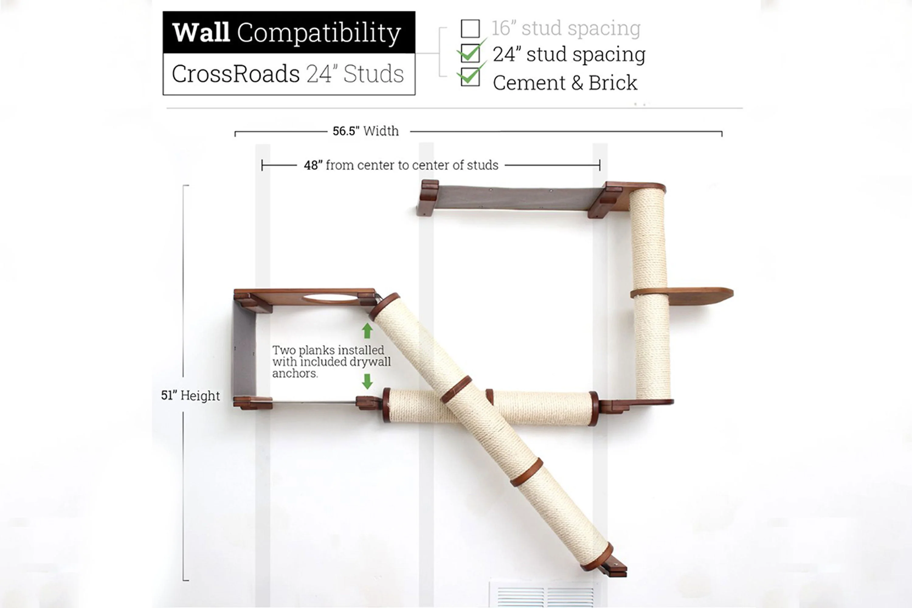 The Crossroads - Cat Wall Scratcher - Tree with Ramp - Image 24