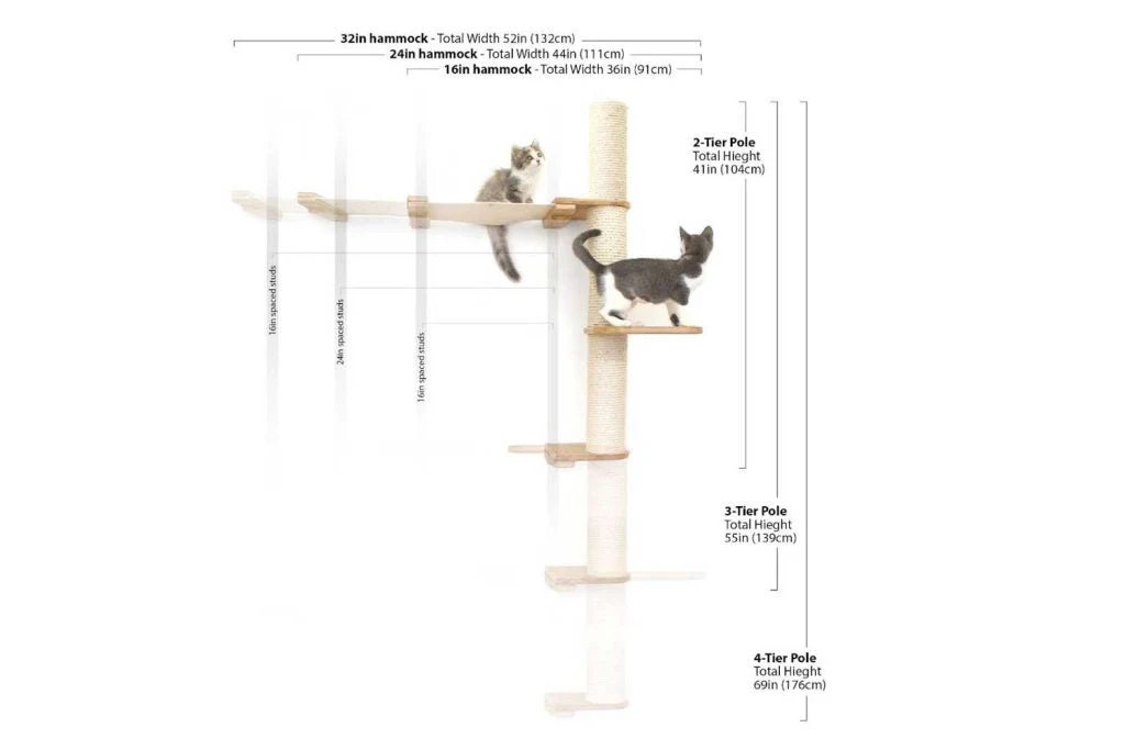 The Crow's Nest - A Wall Cat Scratcher with Hammock - Image 64