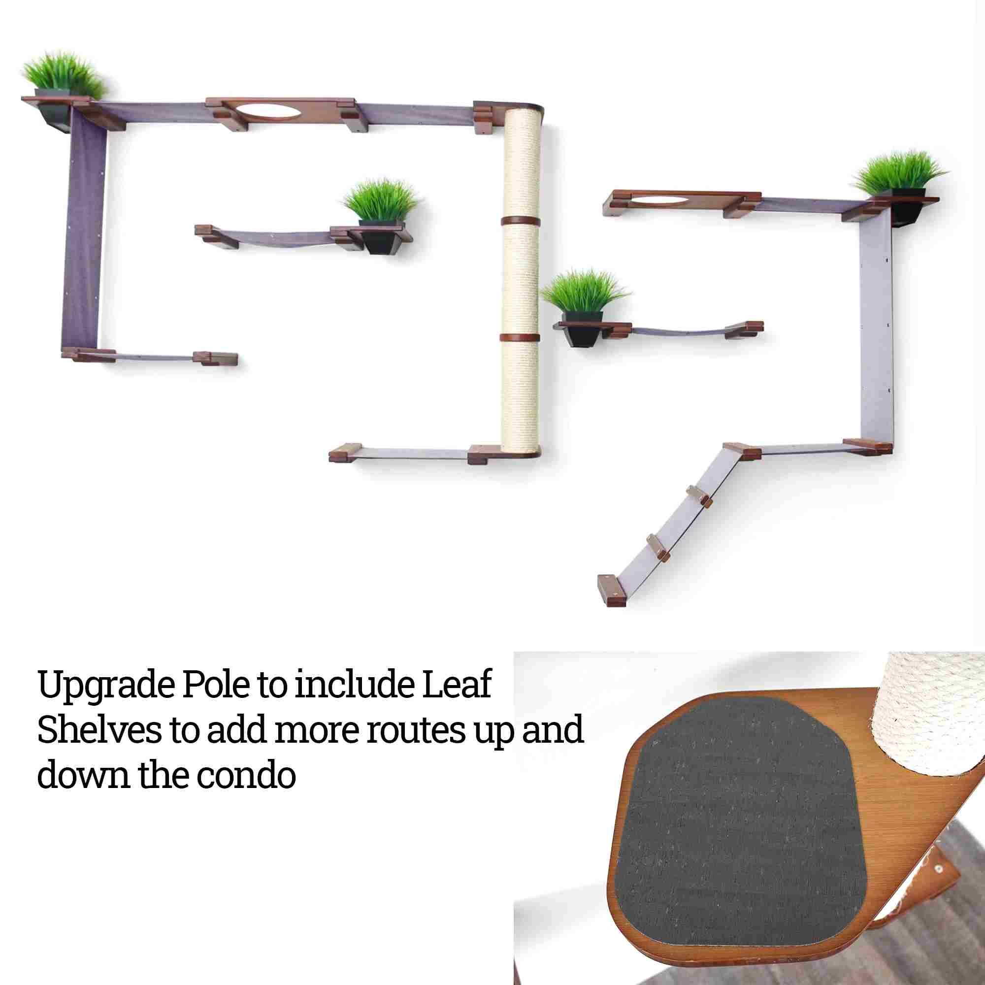 The Gardens - Modern Cat Tree with Plants - Image 22