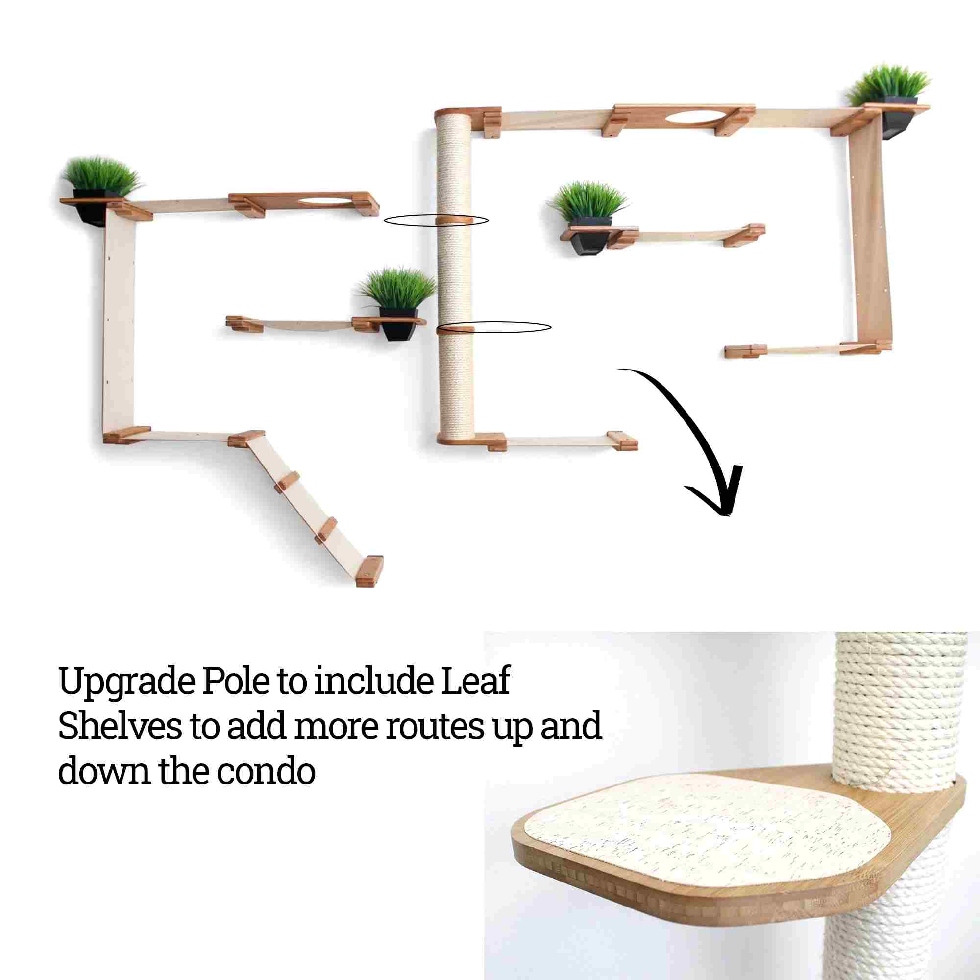 The Gardens - Modern Cat Tree with Plants - Image 23