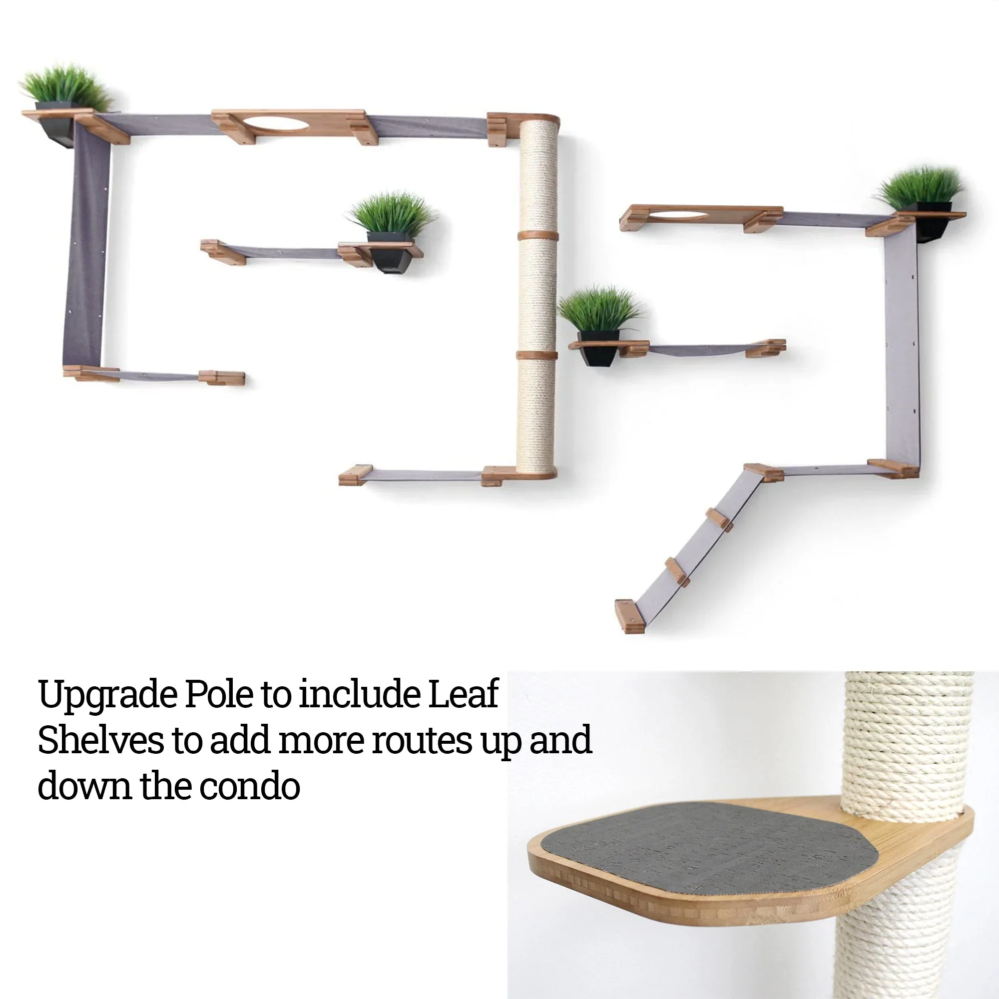 The Gardens - Modern Cat Tree with Plants - Image 27