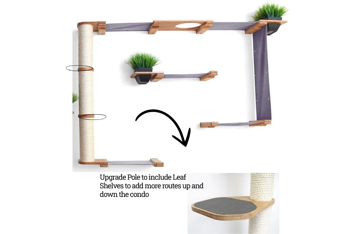 The Gardens - Modern Cat Tree with Plants - Image 30