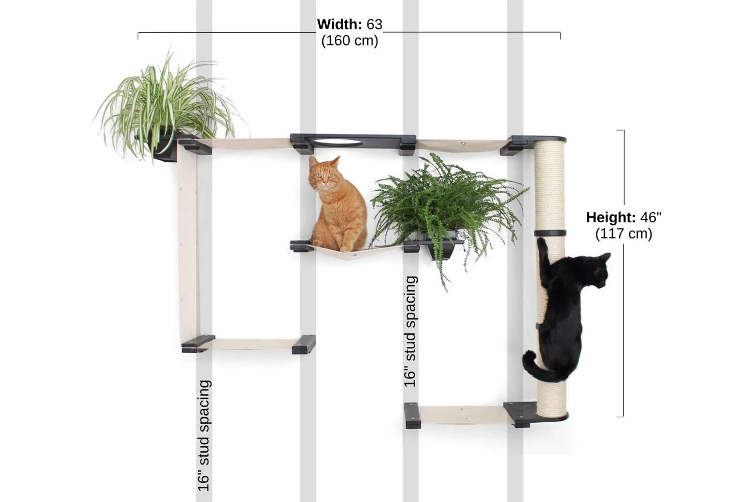 The Gardens - Modern Cat Tree with Plants - Image 34