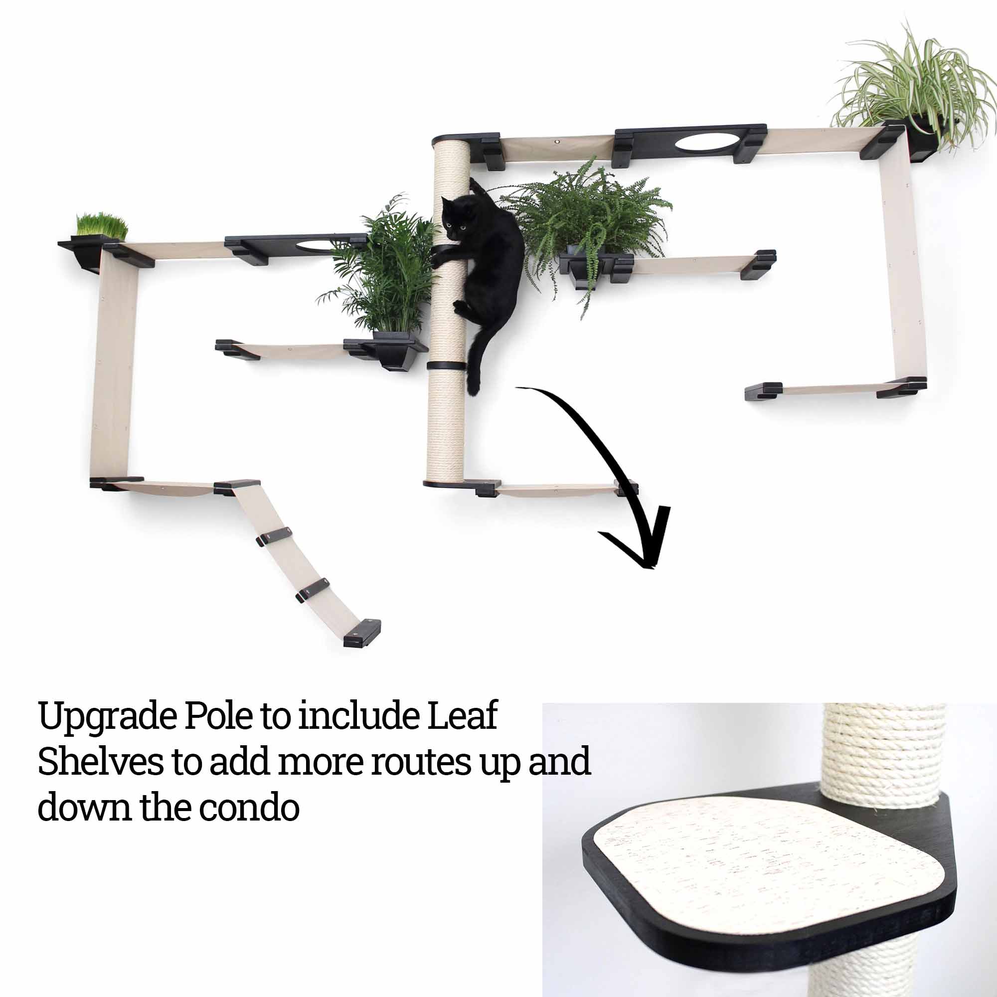 The Gardens - Modern Cat Tree with Plants - Image 5