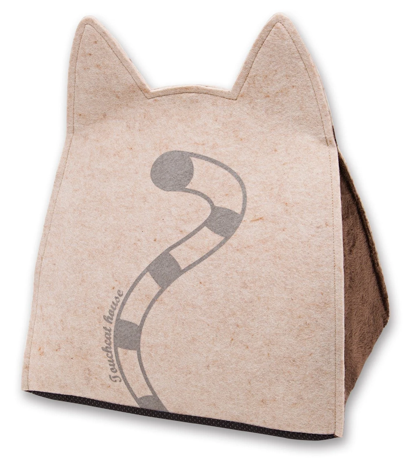 Touchcat ® 'Kitty Ears' Travel On-The-Go Folding Designer Fashion Pet Cat Bed House w/ Hanging Teaser Toy - Image 4