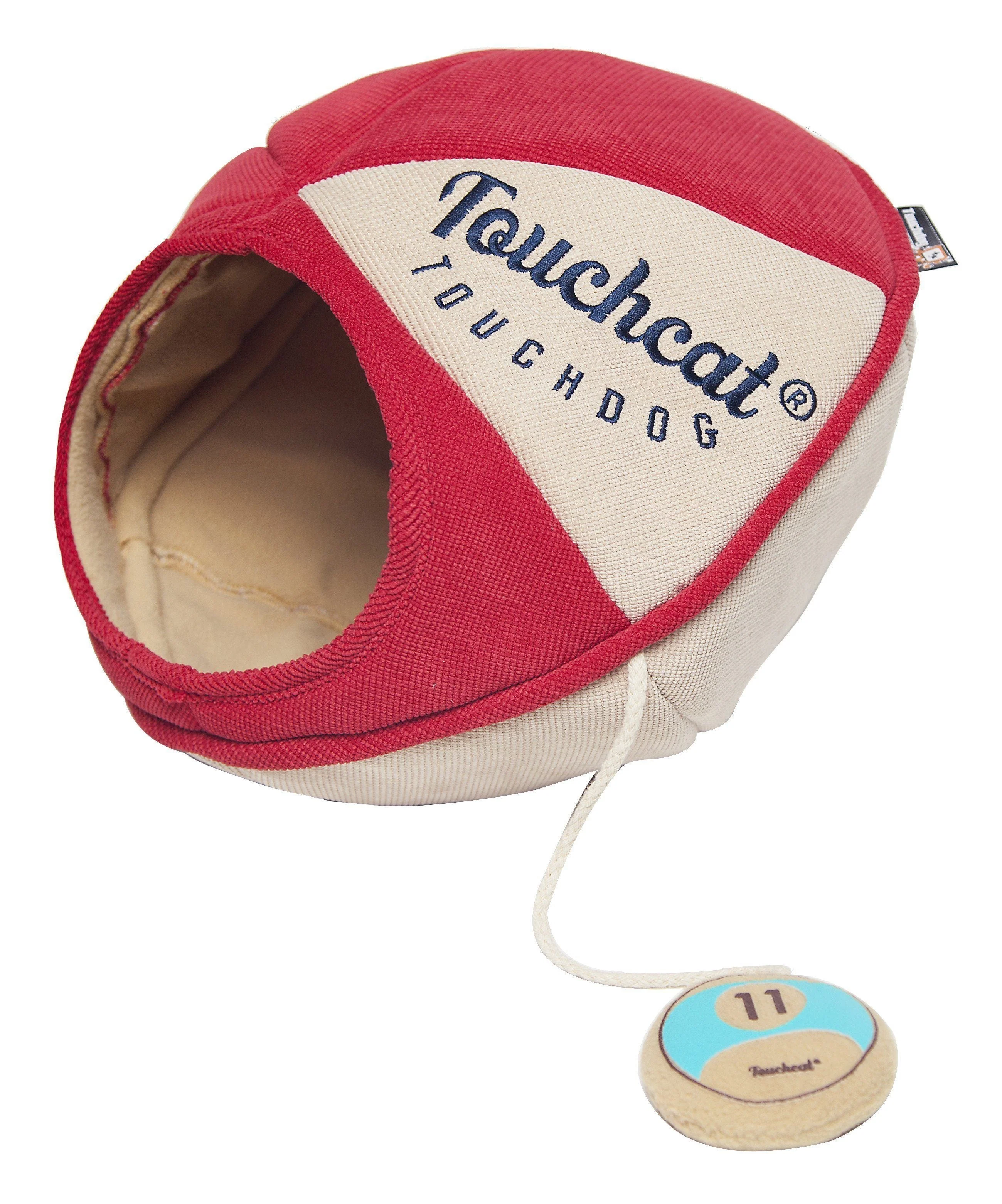 Touchcat ® 'Oval Saucer' Collapsible Walk-Through Kitty Pet Cat Bed House w/ Play Active Teaser Toy - Image 2
