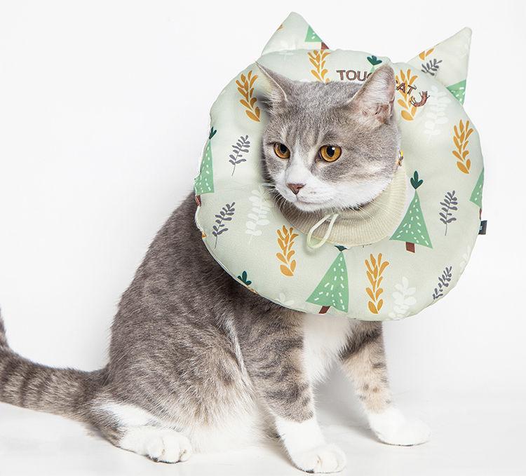 Touchcat ® 'Ringlet' Licking and Scratching Adjustable Pillow Cat Neck Protector - Image 3