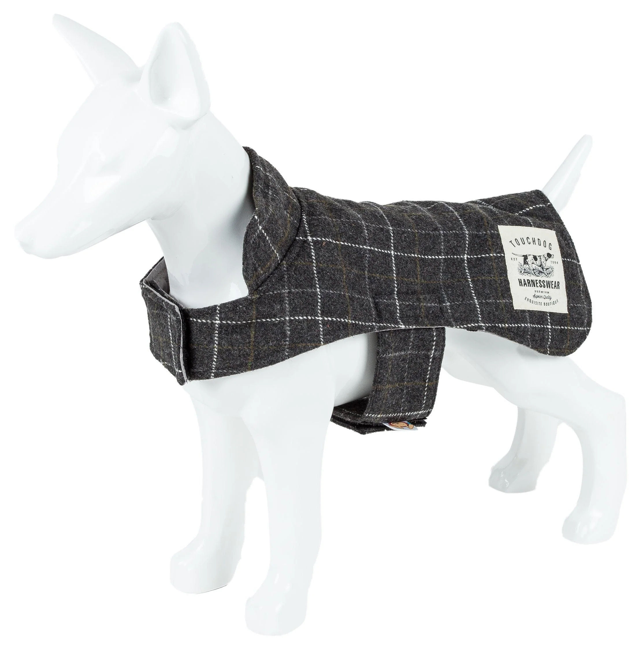 Touchdog ® 2-In-1 Windowpane Plaid Dog Jacket and Matching Reversible Dog Mat - Image 17