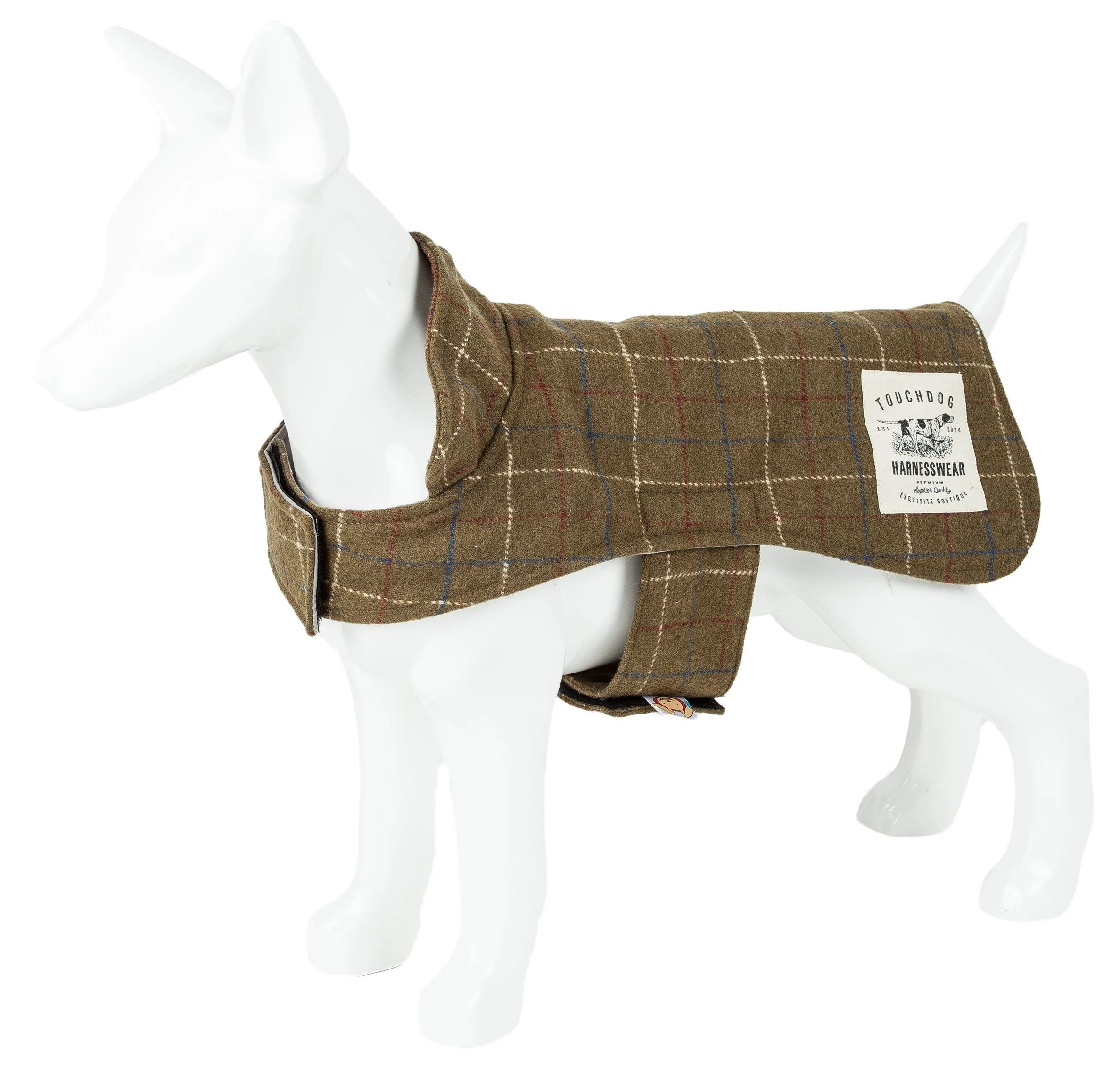 Touchdog ® 2-In-1 Windowpane Plaid Dog Jacket and Matching Reversible Dog Mat - Image 18