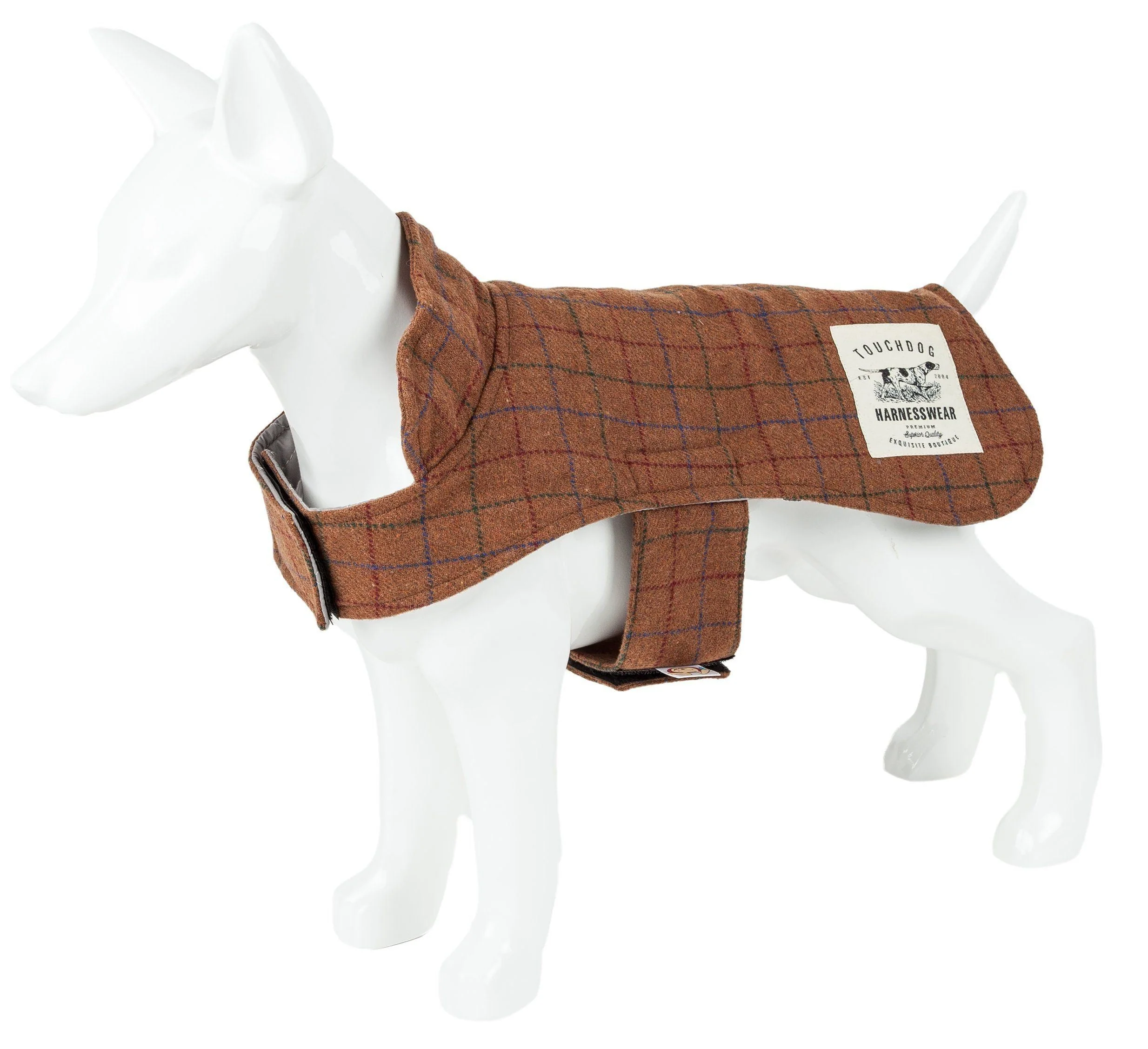 Touchdog ® 2-In-1 Windowpane Plaid Dog Jacket and Matching Reversible Dog Mat - Image 19