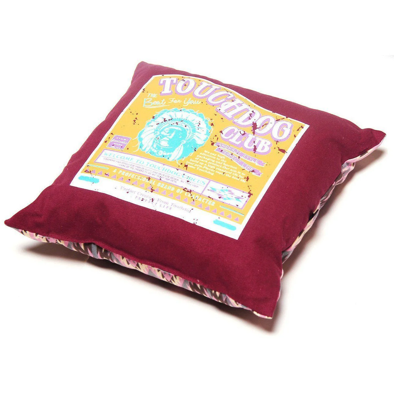 Touchdog ® '70's Vintage-Tribal' 2-in-1 Collapsible Squared Dog and Cat Bed - Image 4