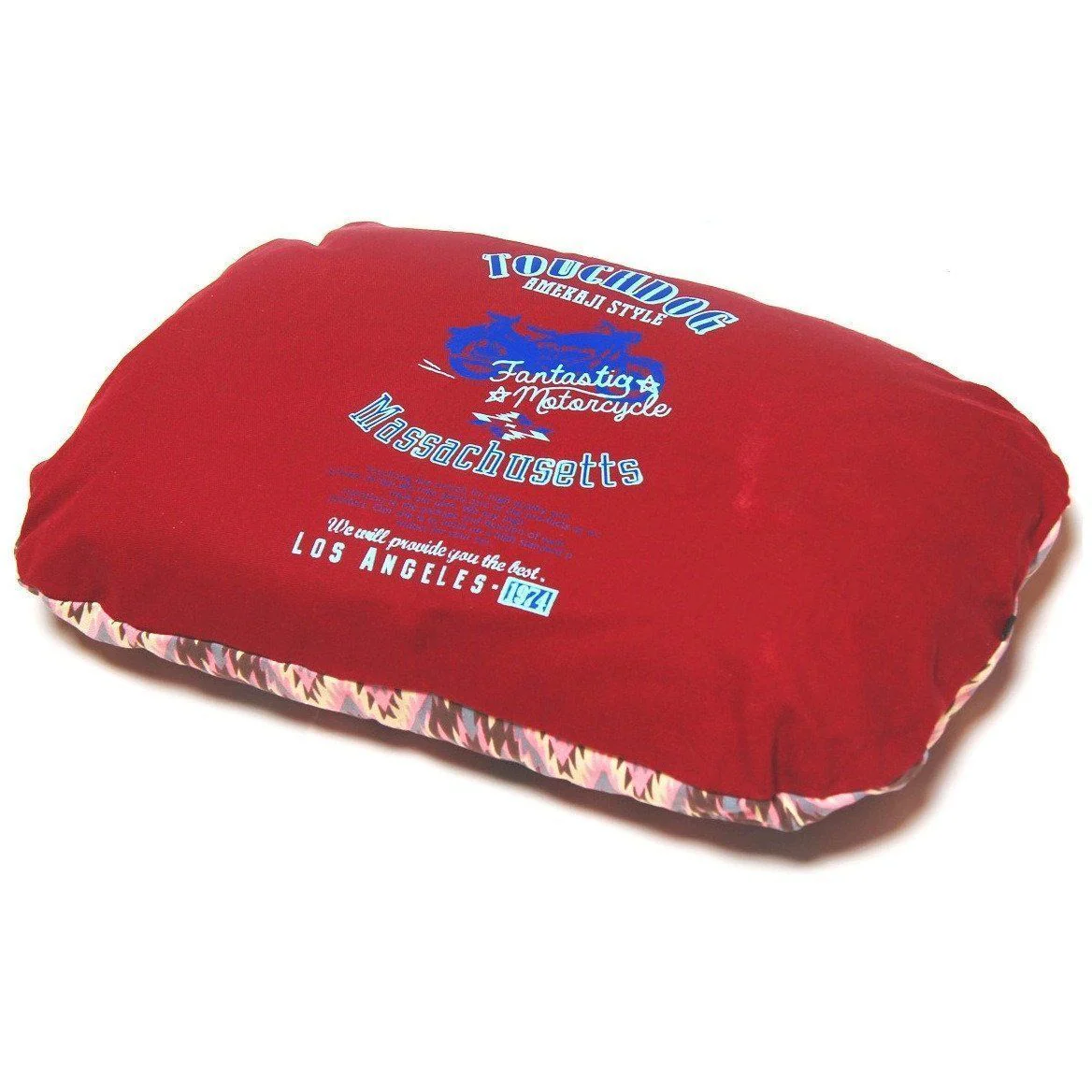 Touchdog ® '70's Vintage-Tribal' Ultra-Plush Rectangular Rounded Dog Bed - Image 2