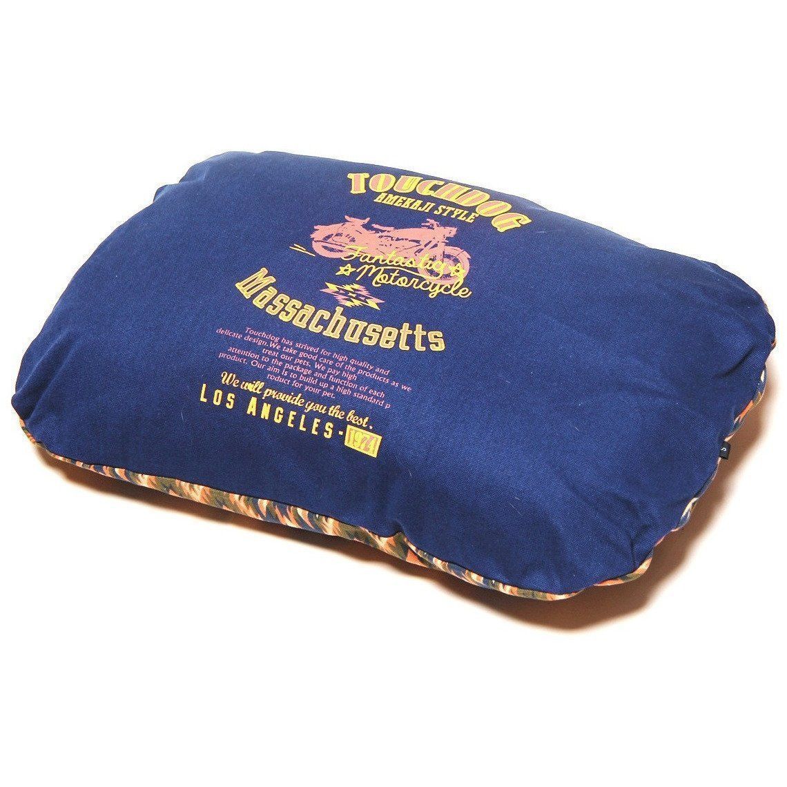 Touchdog ® '70's Vintage-Tribal' Ultra-Plush Rectangular Rounded Dog Bed - Image 6