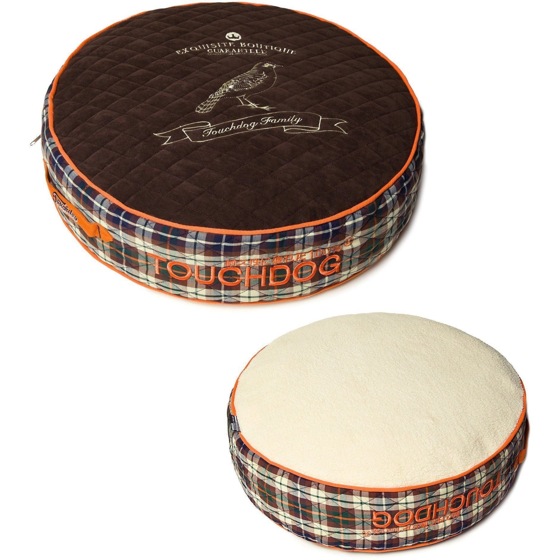Touchdog ® 'Bark-Royale' Quilted and Raised Premium Rounded Designer Dog Bed - Image 3