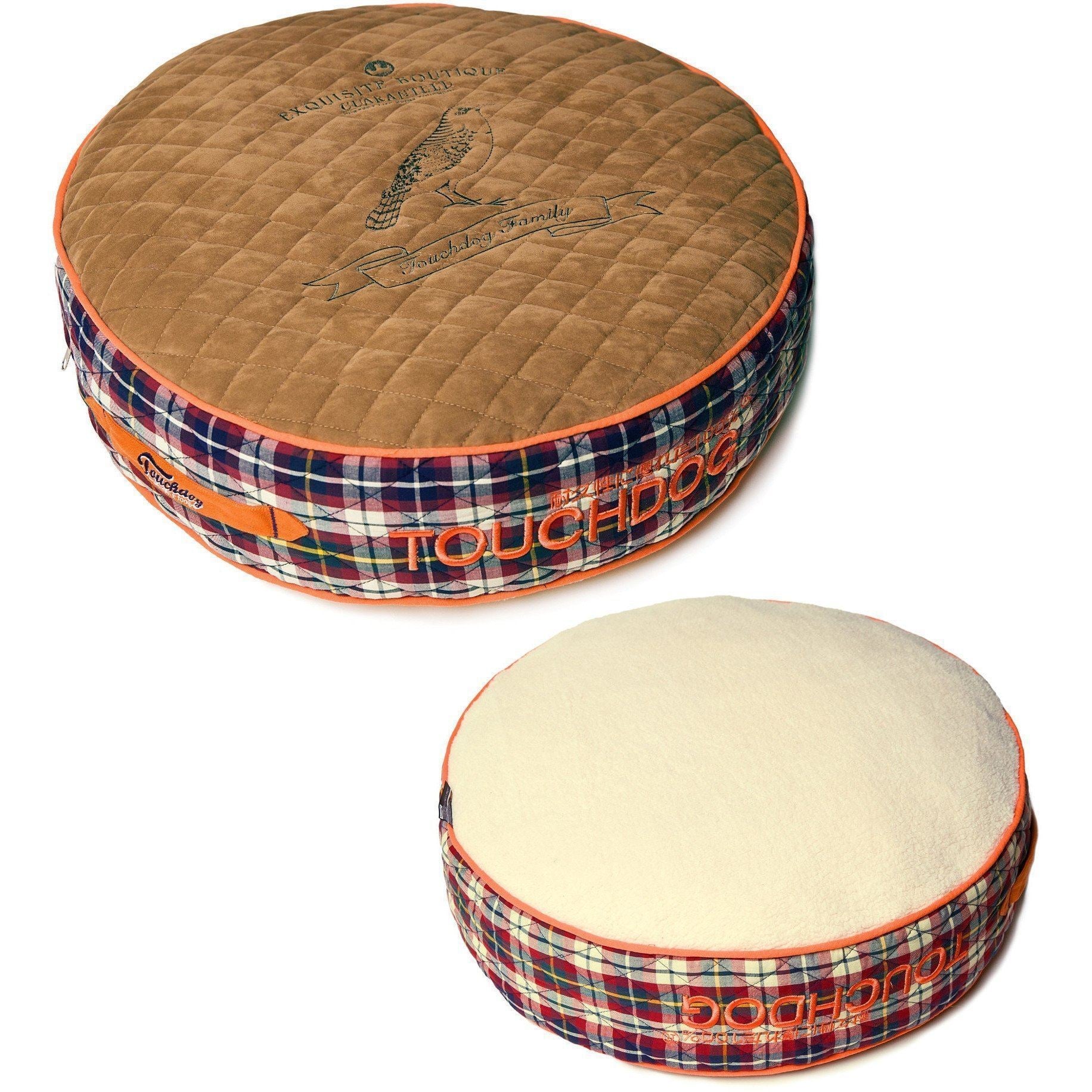 Touchdog ® 'Bark-Royale' Quilted and Raised Premium Rounded Designer Dog Bed - Image 4