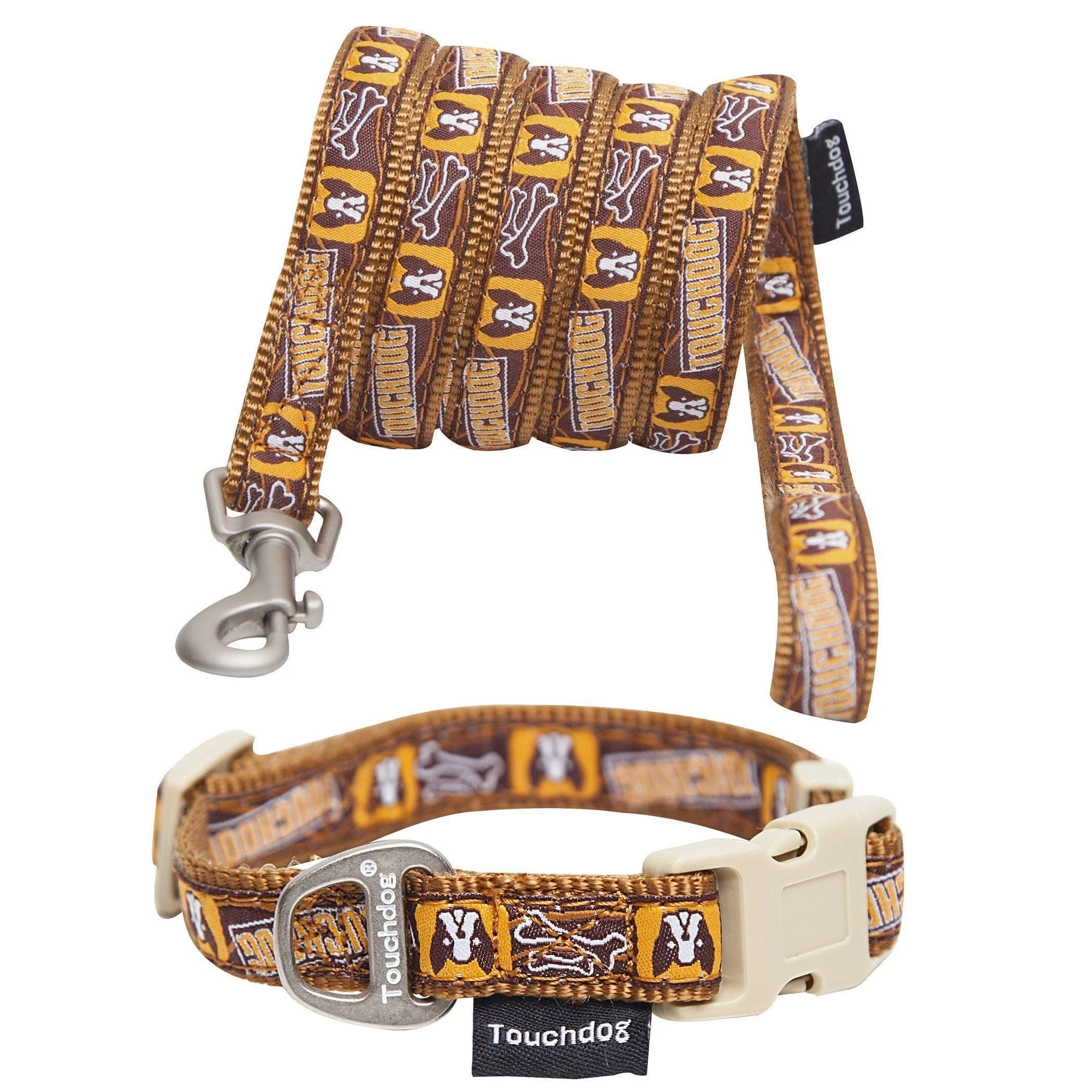 Touchdog ® 'Caliber' Designer Embroidered Fashion Pet Dog Leash and Collar Combination - Image 2