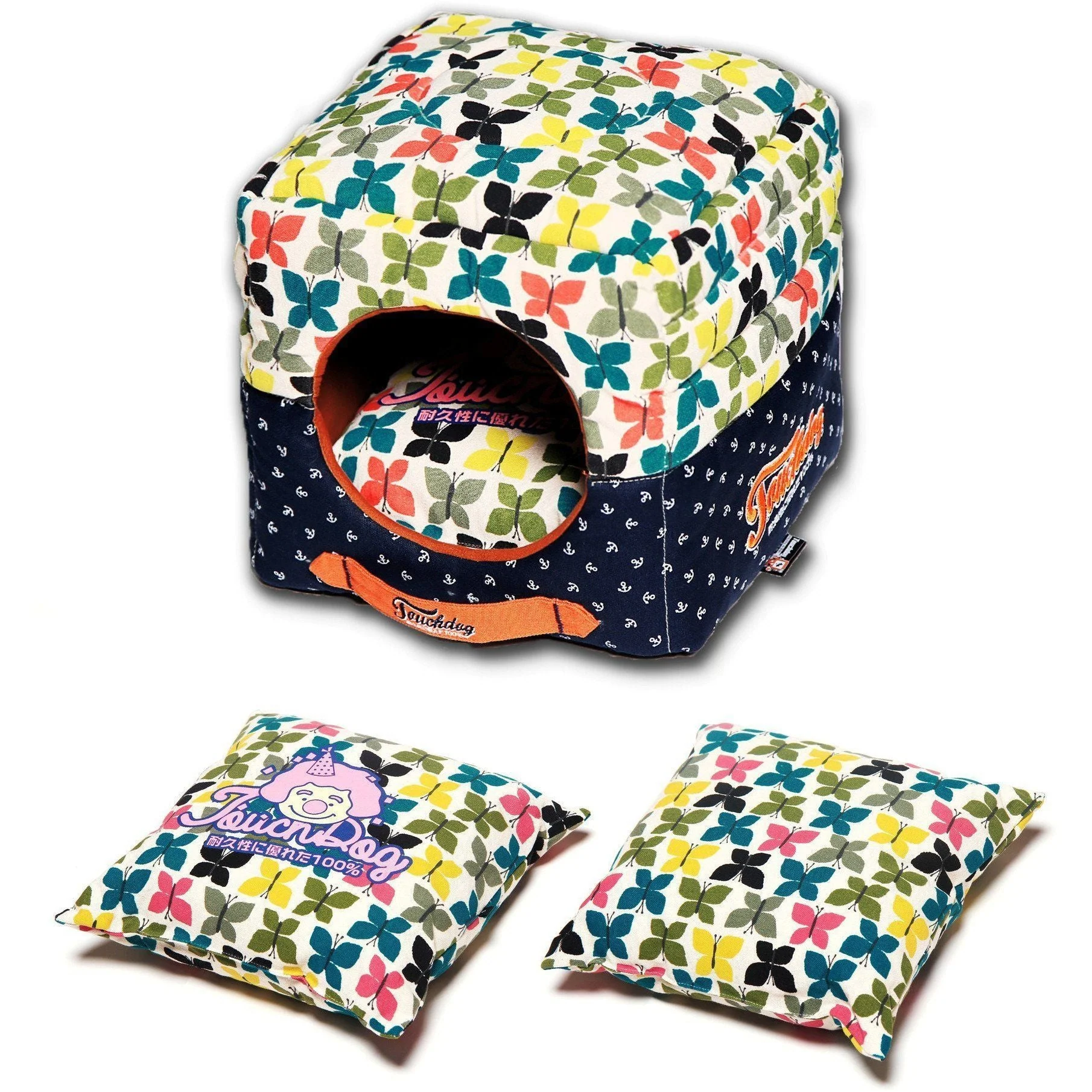 Touchdog ® 'Chirpin-Avery' 2-in-1 Collapsible Squared Dog and Cat Bed - Image 4