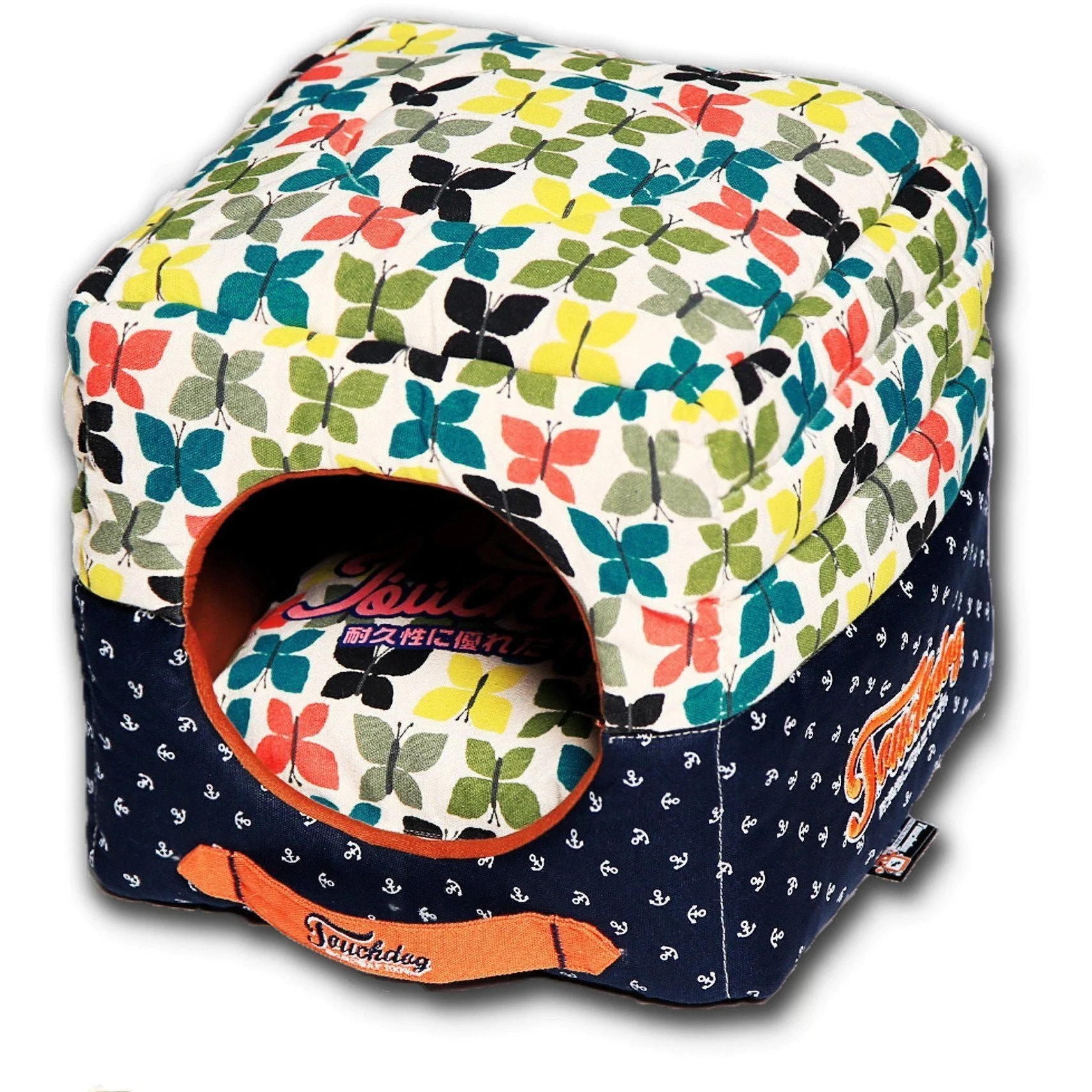 Touchdog ® 'Chirpin-Avery' 2-in-1 Collapsible Squared Dog and Cat Bed - Image 6