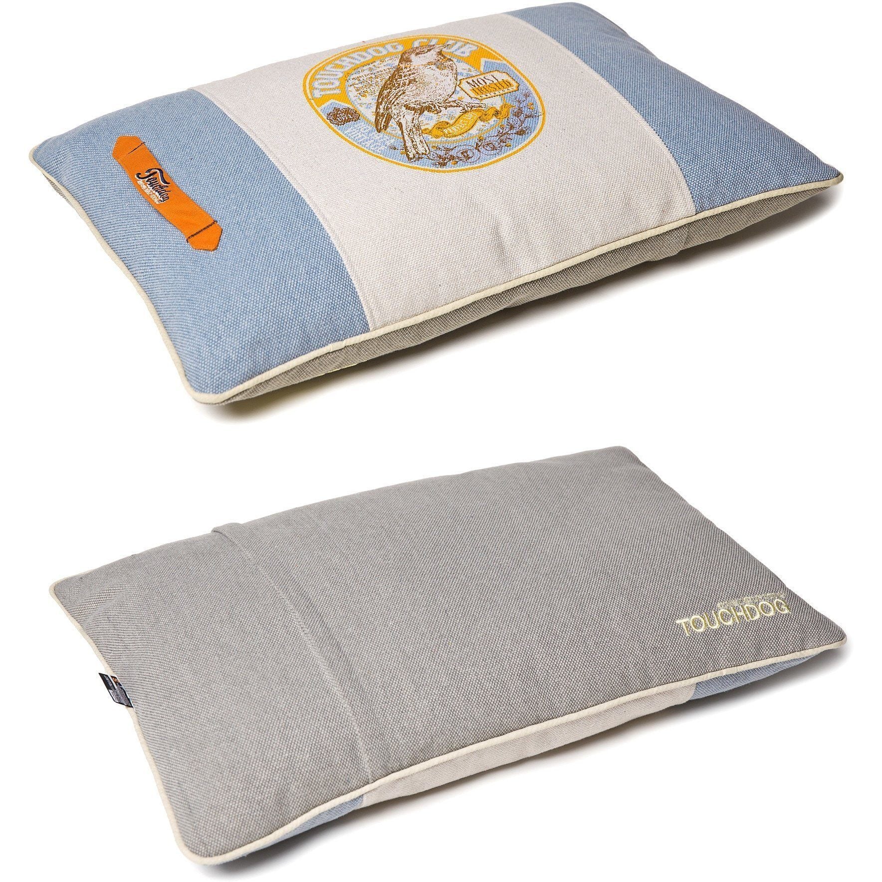 Touchdog ® 'Classical Denim' Original Fade-Printed Plush Pillow Designer Dog Bed - Image 2