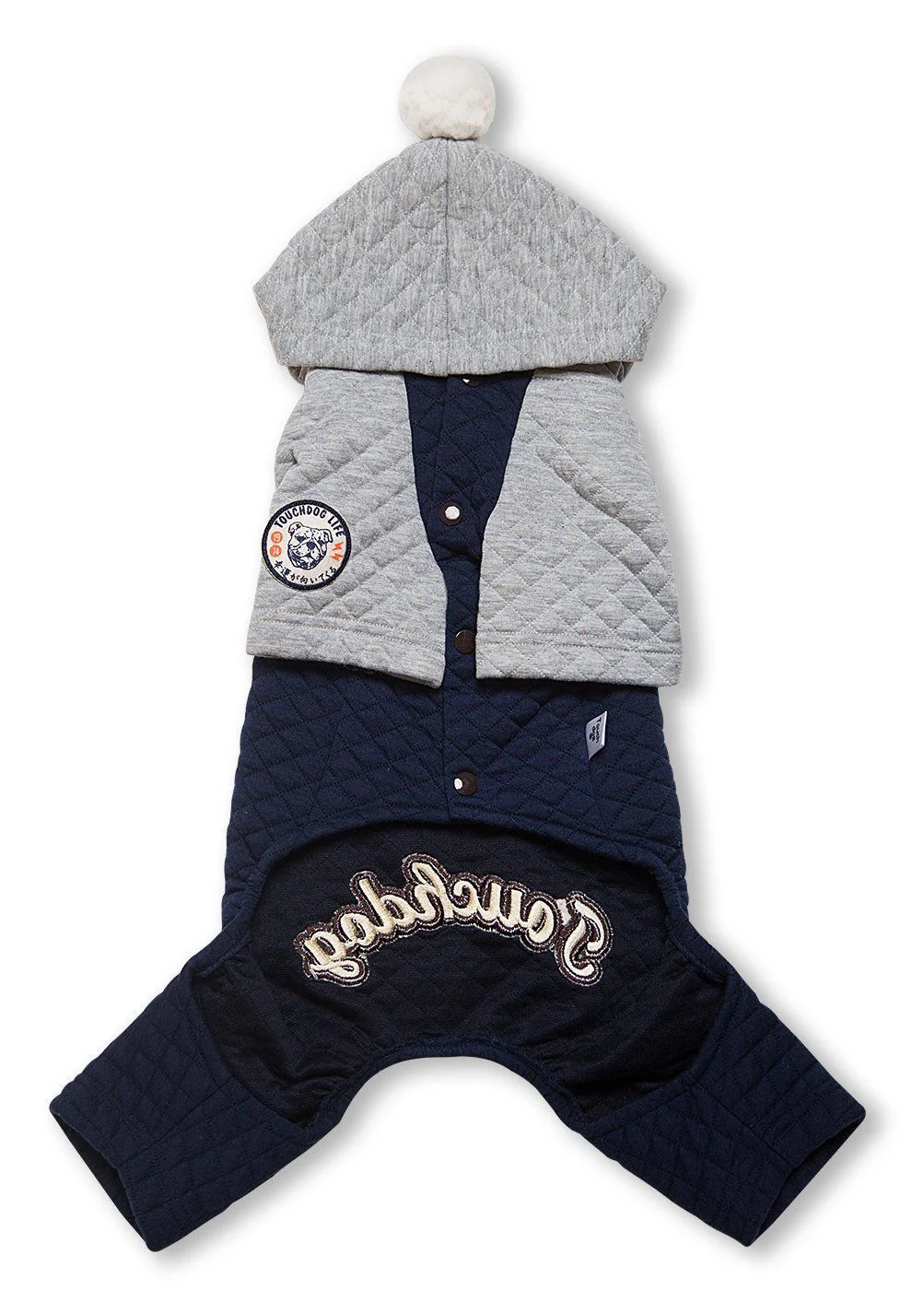 Touchdog ® Designer Quilted Full-Body Hooded Dog Sweater - Image 3
