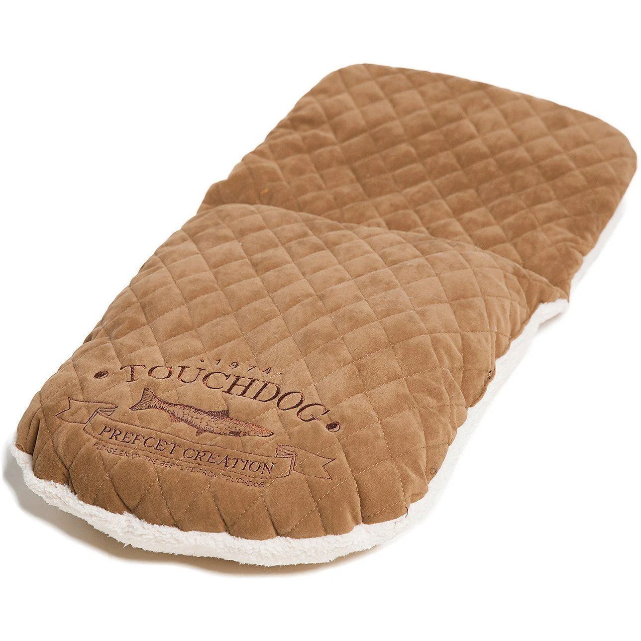 Touchdog ® 'Diamond Stitched' Panoramic Designer Cat Bed w/ Teaser Toy - Image 7