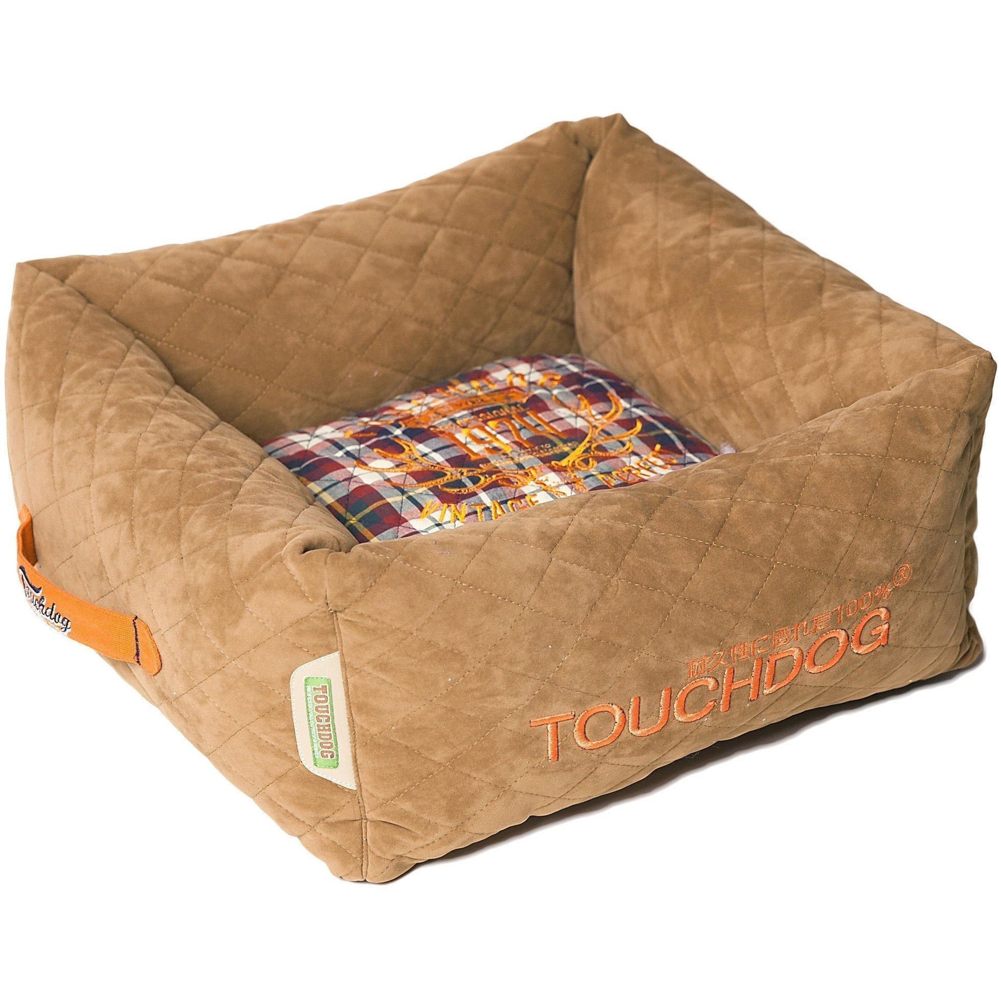 Touchdog ® 'Exquisite-Wuff' Quilted Squared Designer Dog Bed - Image 9