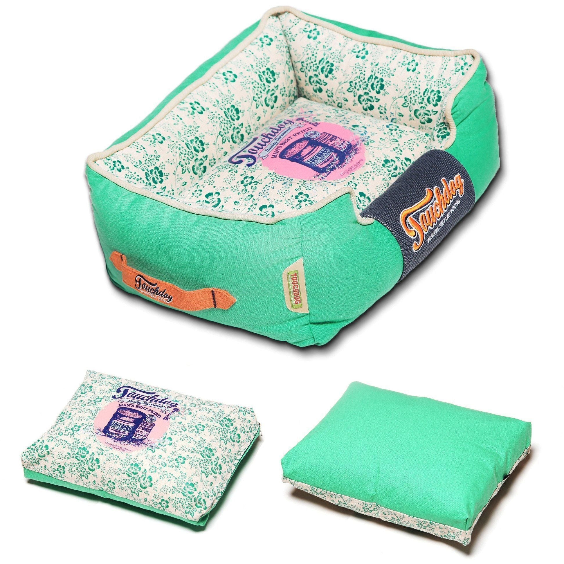 Touchdog ® 'Floral-Galoral' Designer Rectangular Dog Bed - Image 3