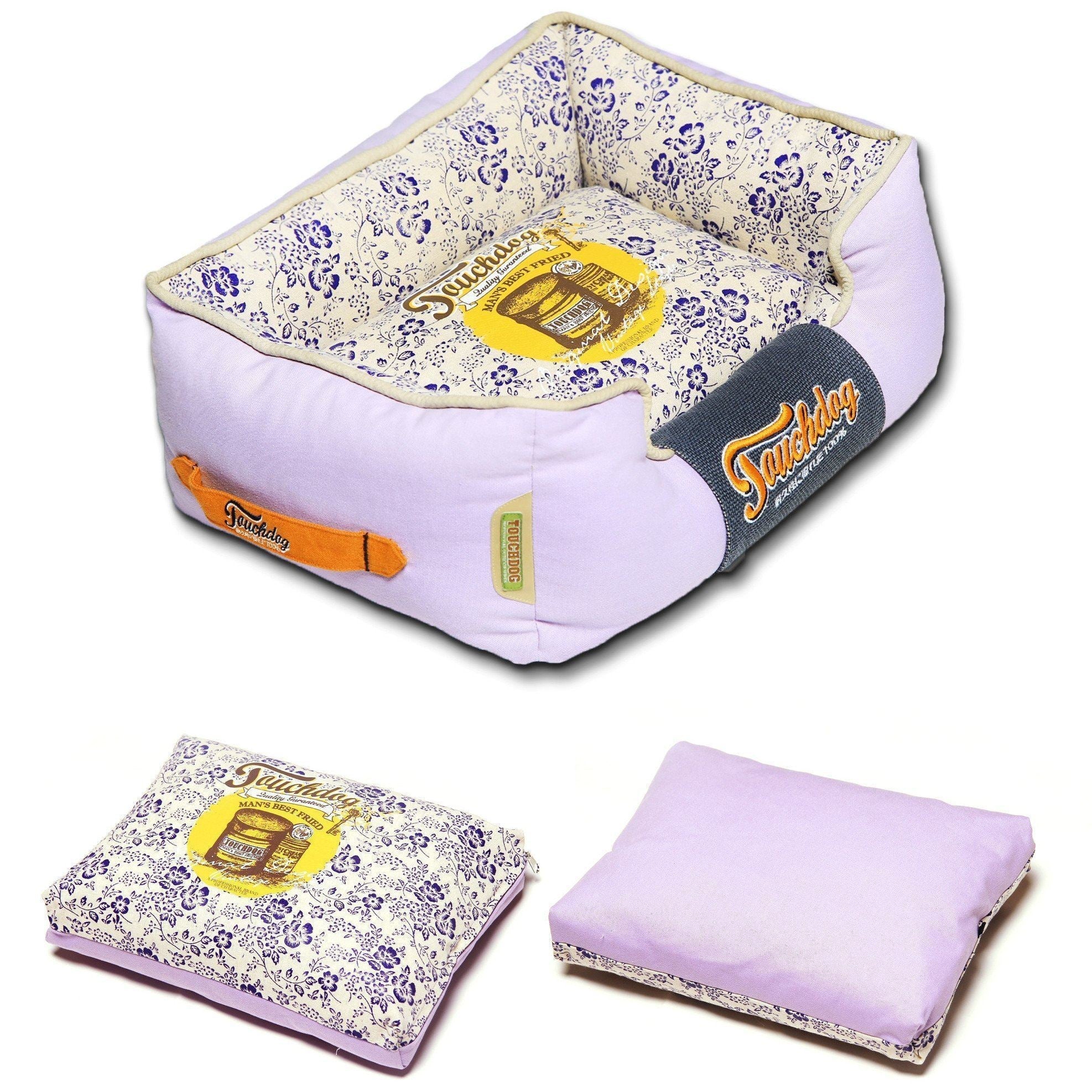 Touchdog ® 'Floral-Galoral' Designer Rectangular Dog Bed - Image 5
