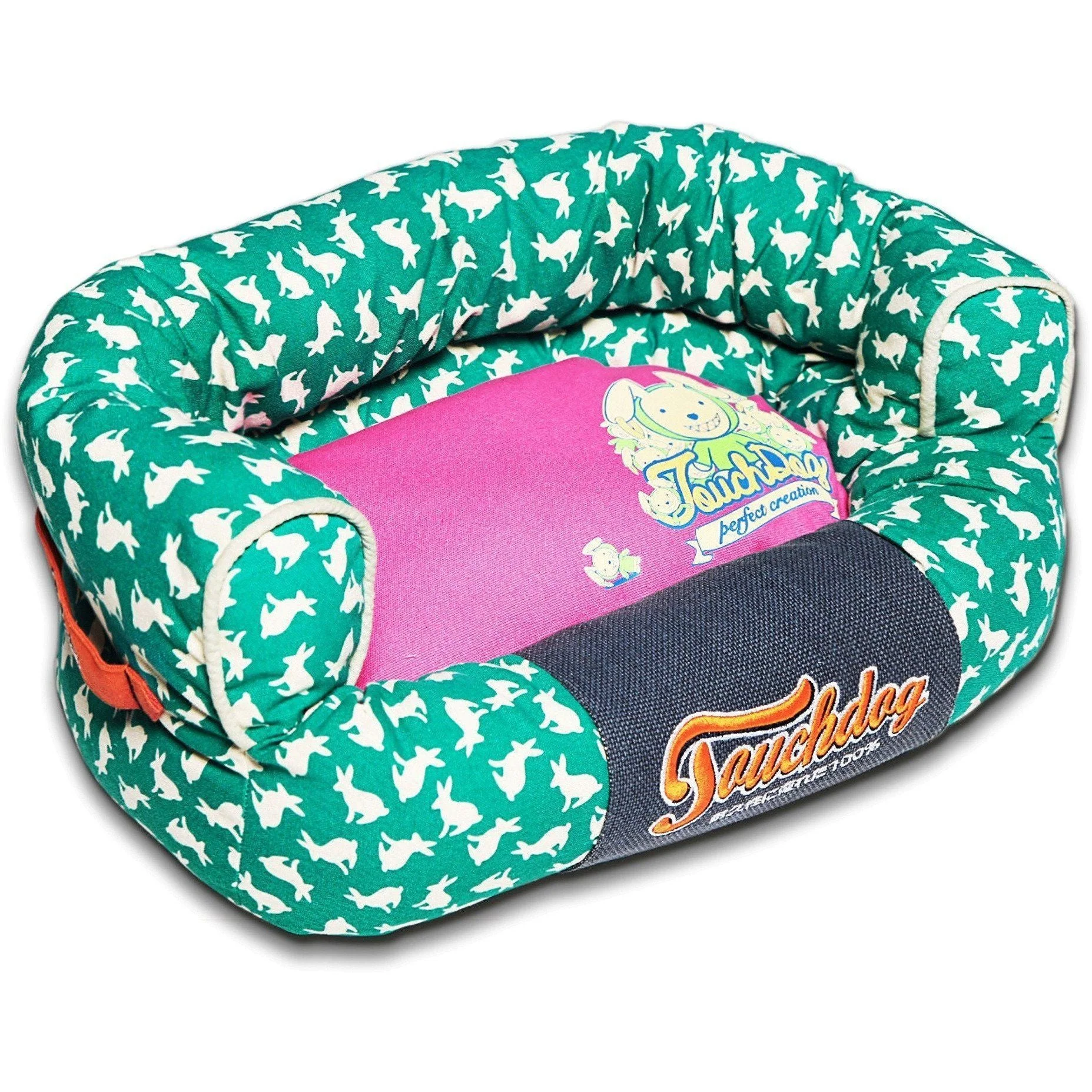 Touchdog ® 'Lazy-Bones' Rabbit-Spotted Designer Couch Dog Bed - Image 8