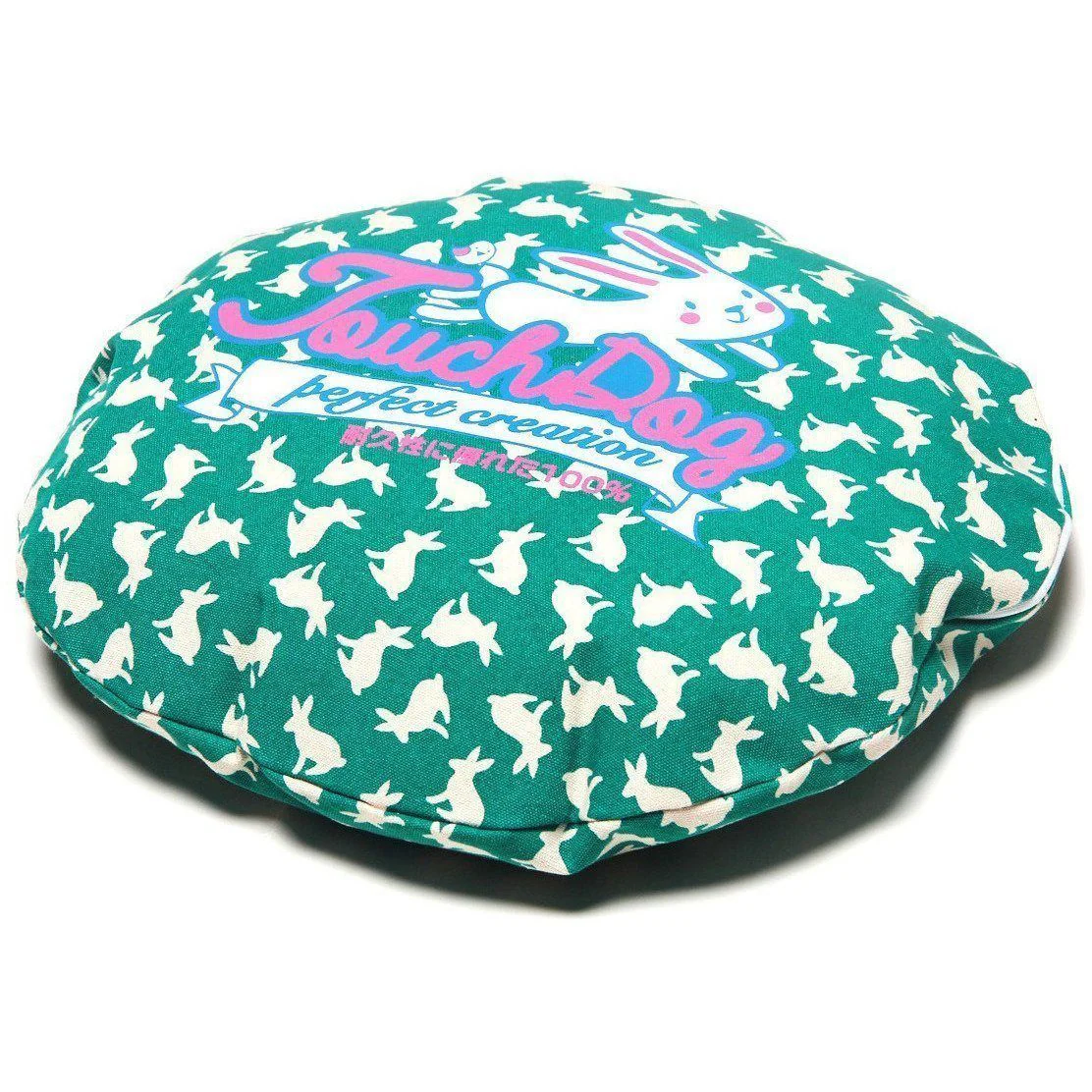 Touchdog ® 'Lazy-Bones' Rabbit-Spotted Rounded Designer Dog Bed - Image 6
