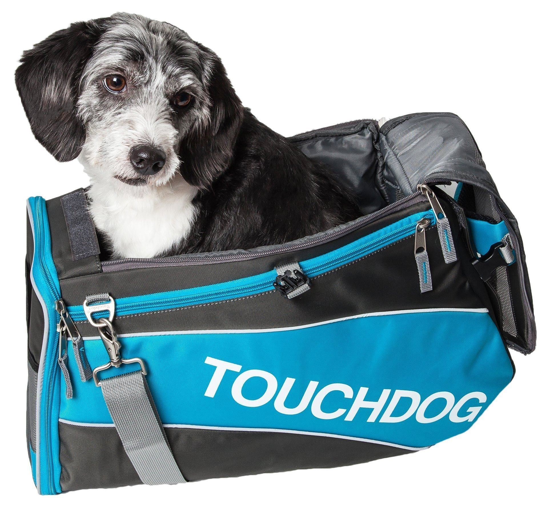 Touchdog ® 'Modern-Glide' Airline Approved Water-Resistant Sporty Travel Fashion Pet Dog Carrier - Image 2