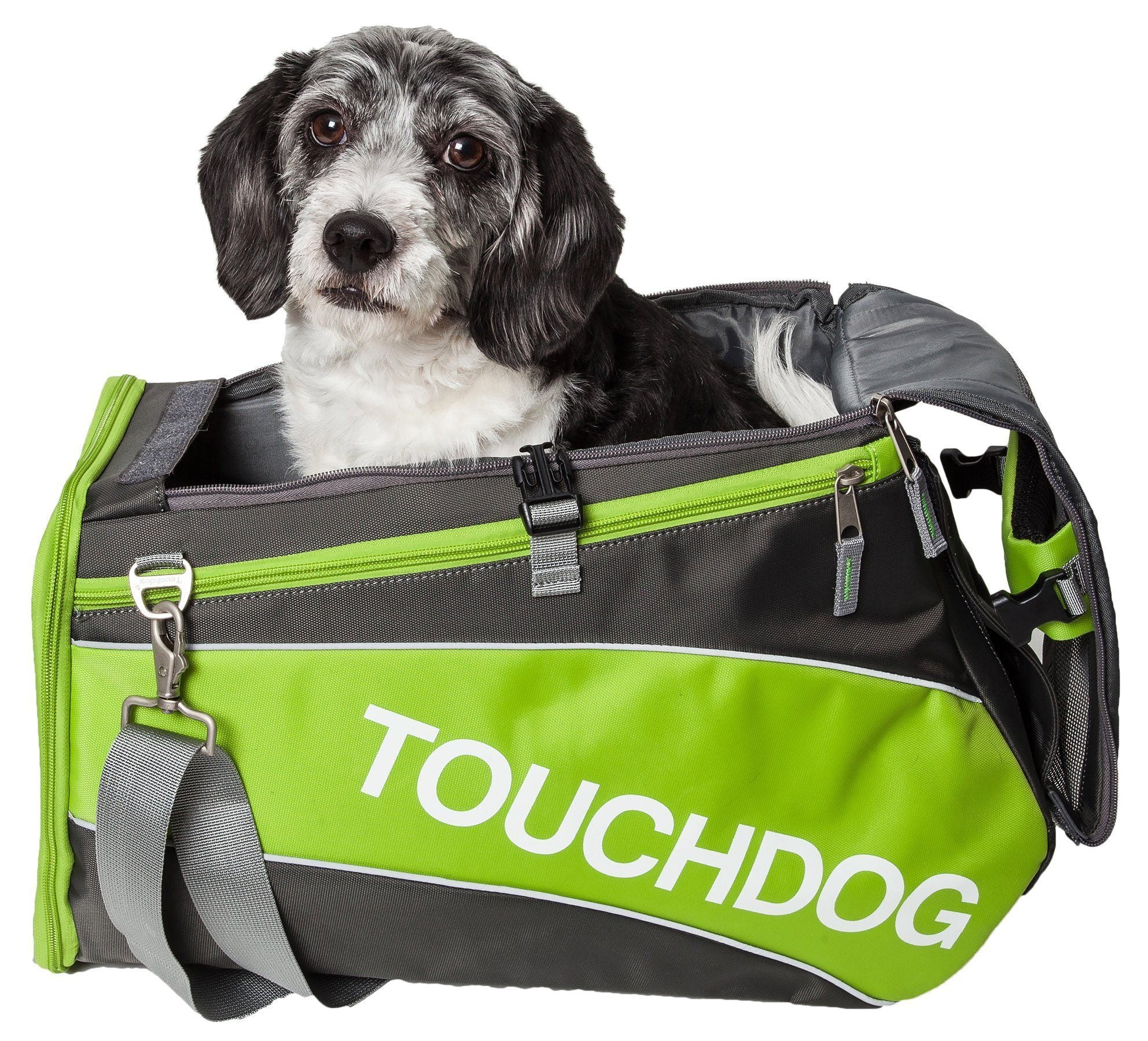 Touchdog ® 'Modern-Glide' Airline Approved Water-Resistant Sporty Travel Fashion Pet Dog Carrier - Image 4