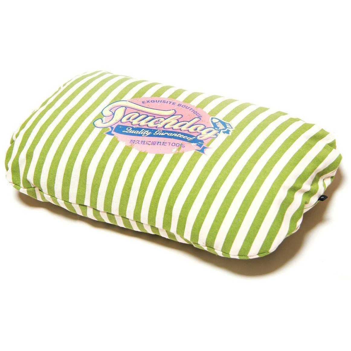 Touchdog ® 'Neutral-Striped' Rectangular Rounded Designer Dog Bed - Image 2